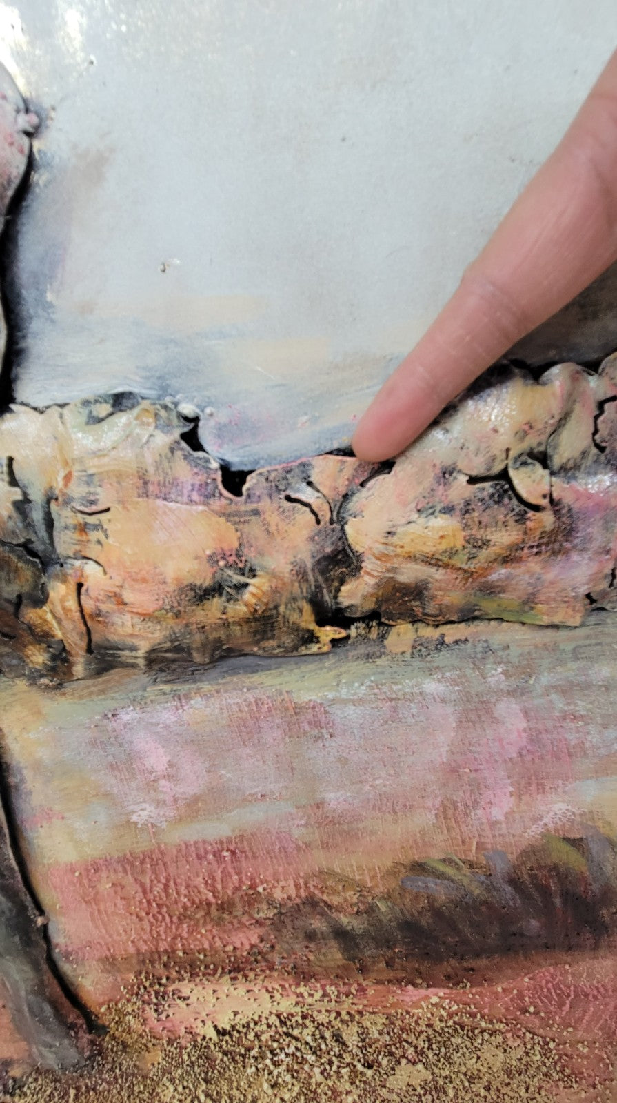 "Abstract Colorful Elephant" All Metal Canvas Wall Art Home office Decoration