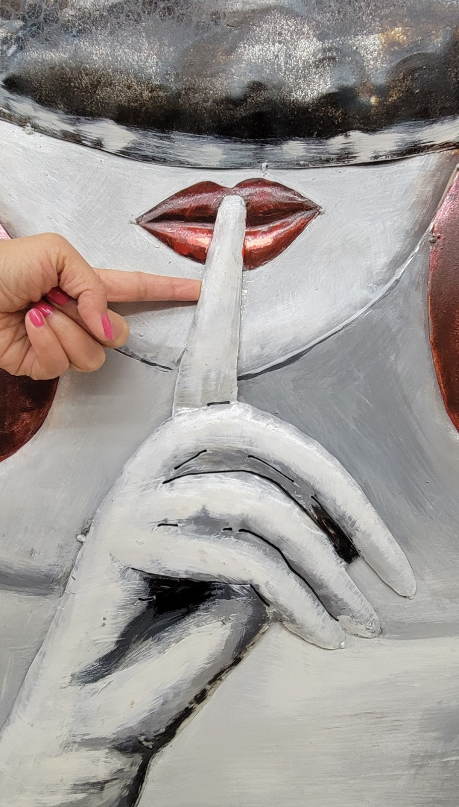 3D Oil Paintings in Figures Beautiful Girl Hand-painted Home Wall Art 4 Living Room