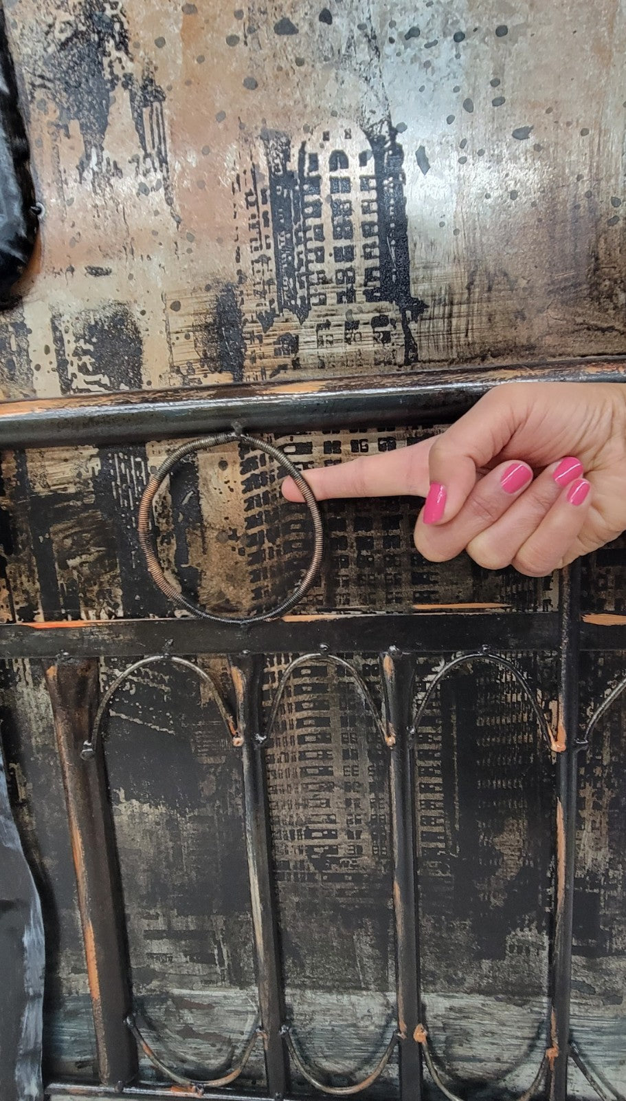 Good Night Romantic Couple Kissing 3 Dimentional Painting for Bedroom