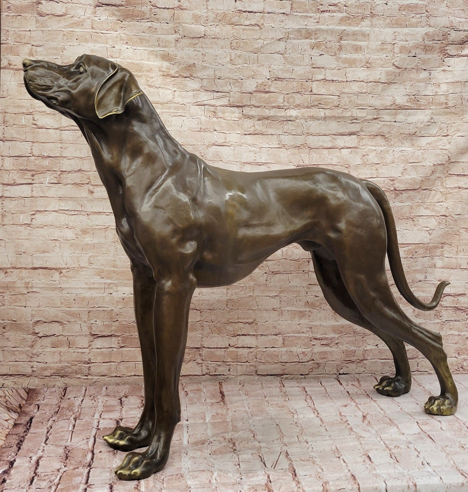 Bronze Labrador Dog With Great Patina- Collector Edition Hand Made by Milo