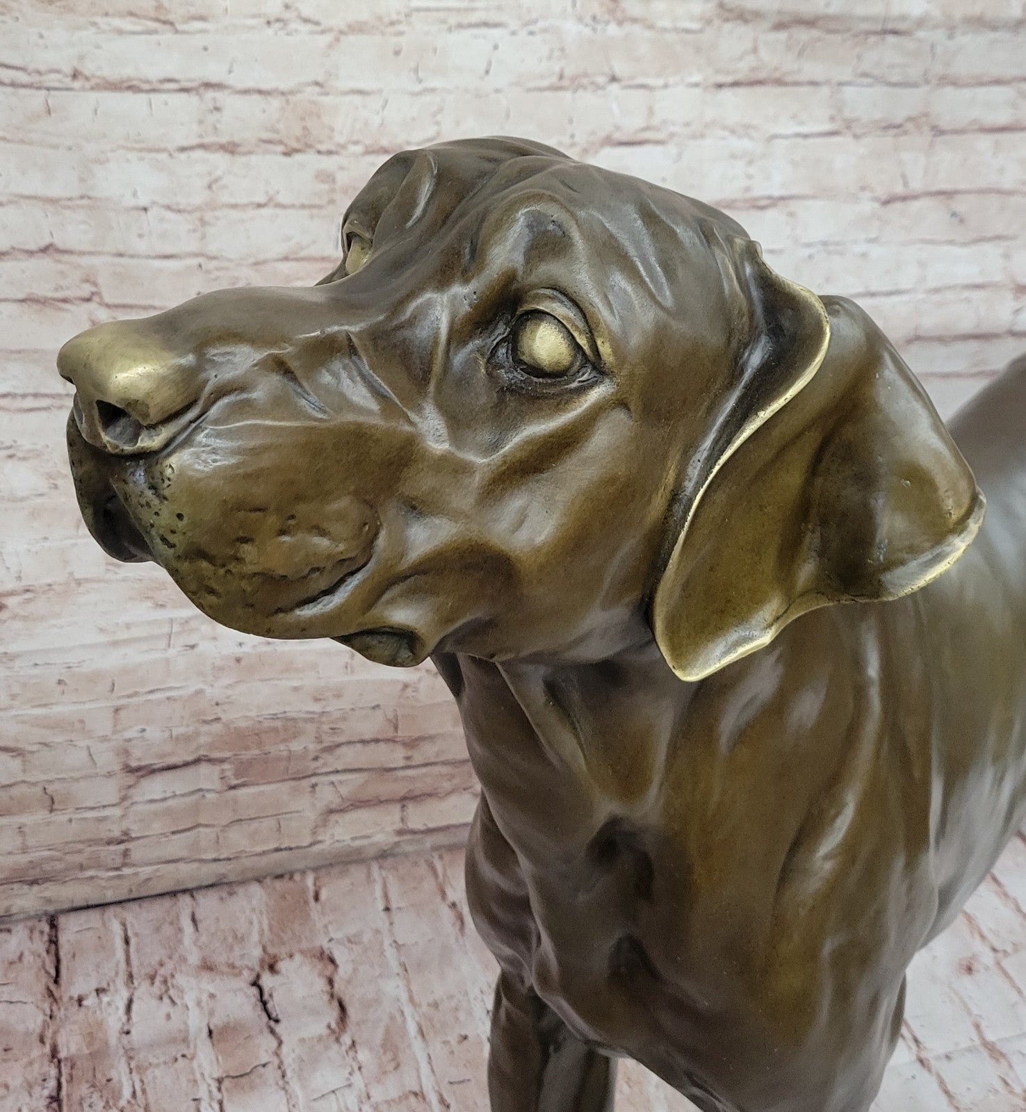 Bronze Labrador Dog With Great Patina- Collector Edition Hand Made by Milo
