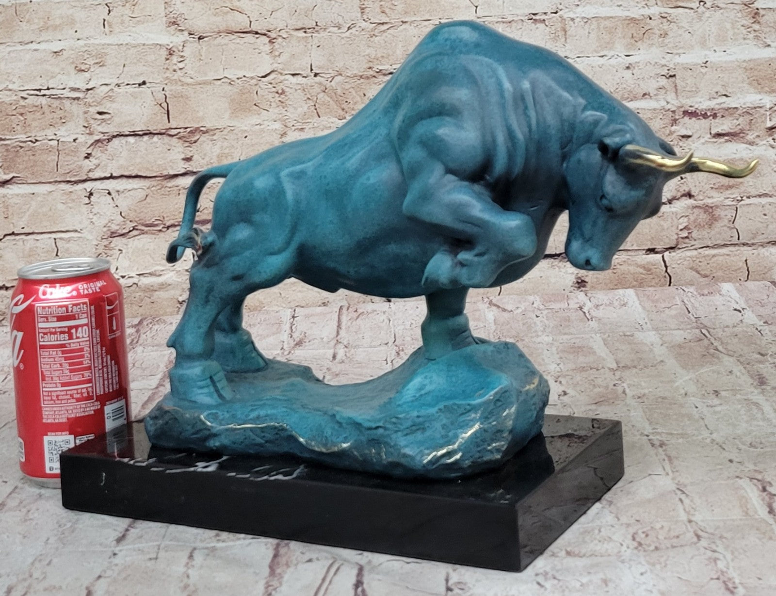 Collectible Stock Market Bull Statue with Special Patina by Milo Home Decor