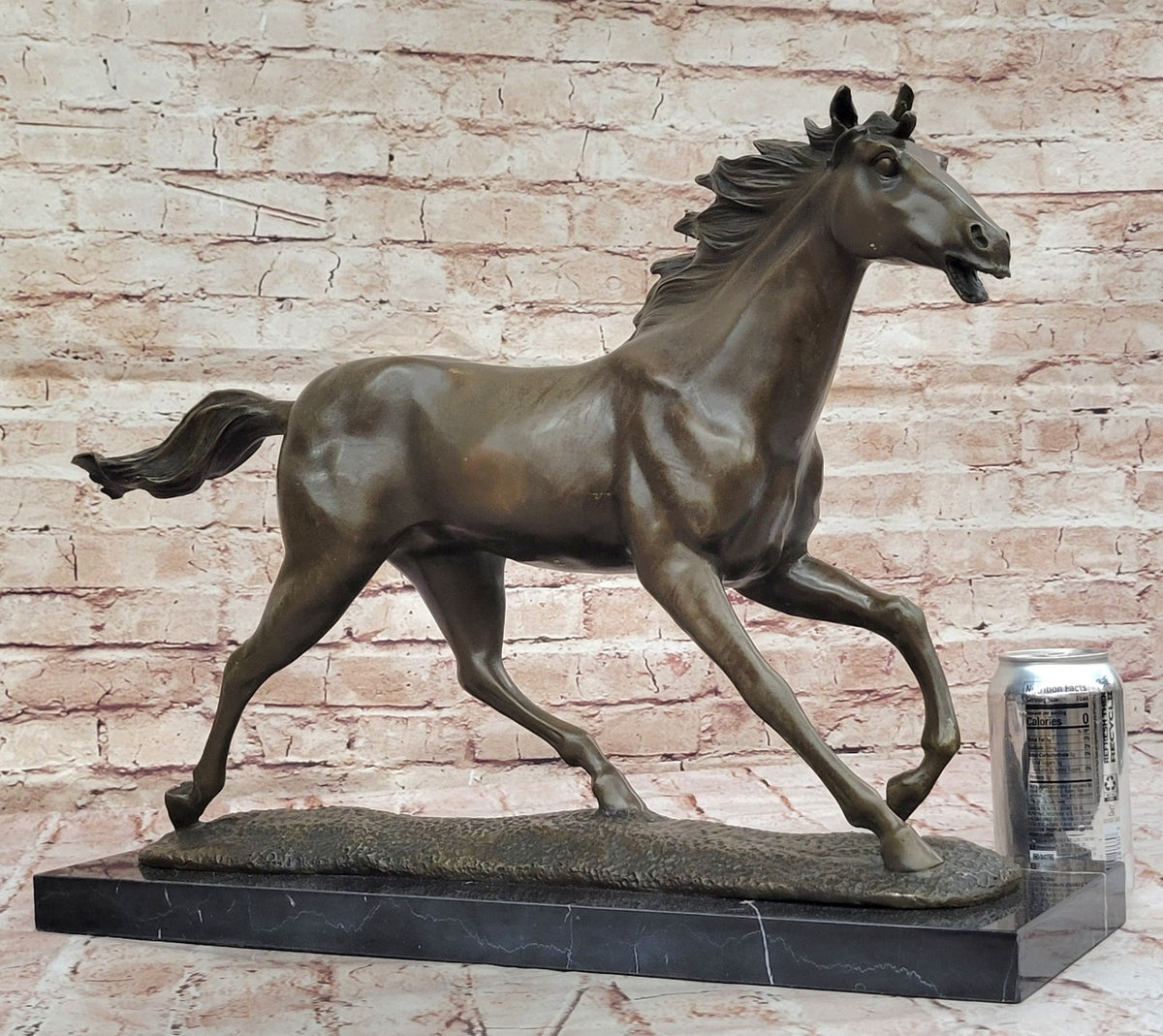 Handcrafted Detailed Genuine Bronze horse sculpture Lost Wax Method Decor