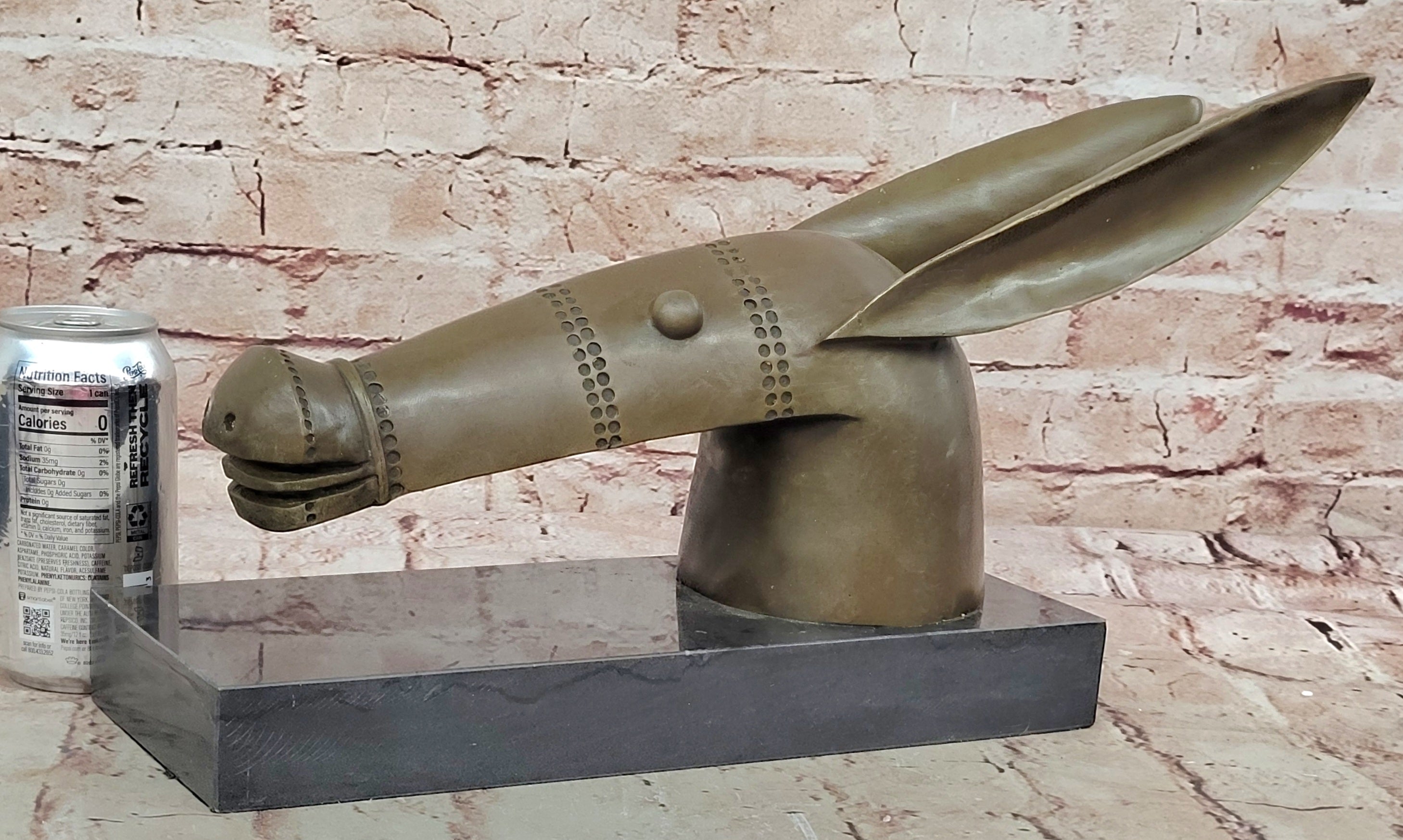 European Bronze Finery Picasso Donkey Hand Made by Lost Wax Method Statue