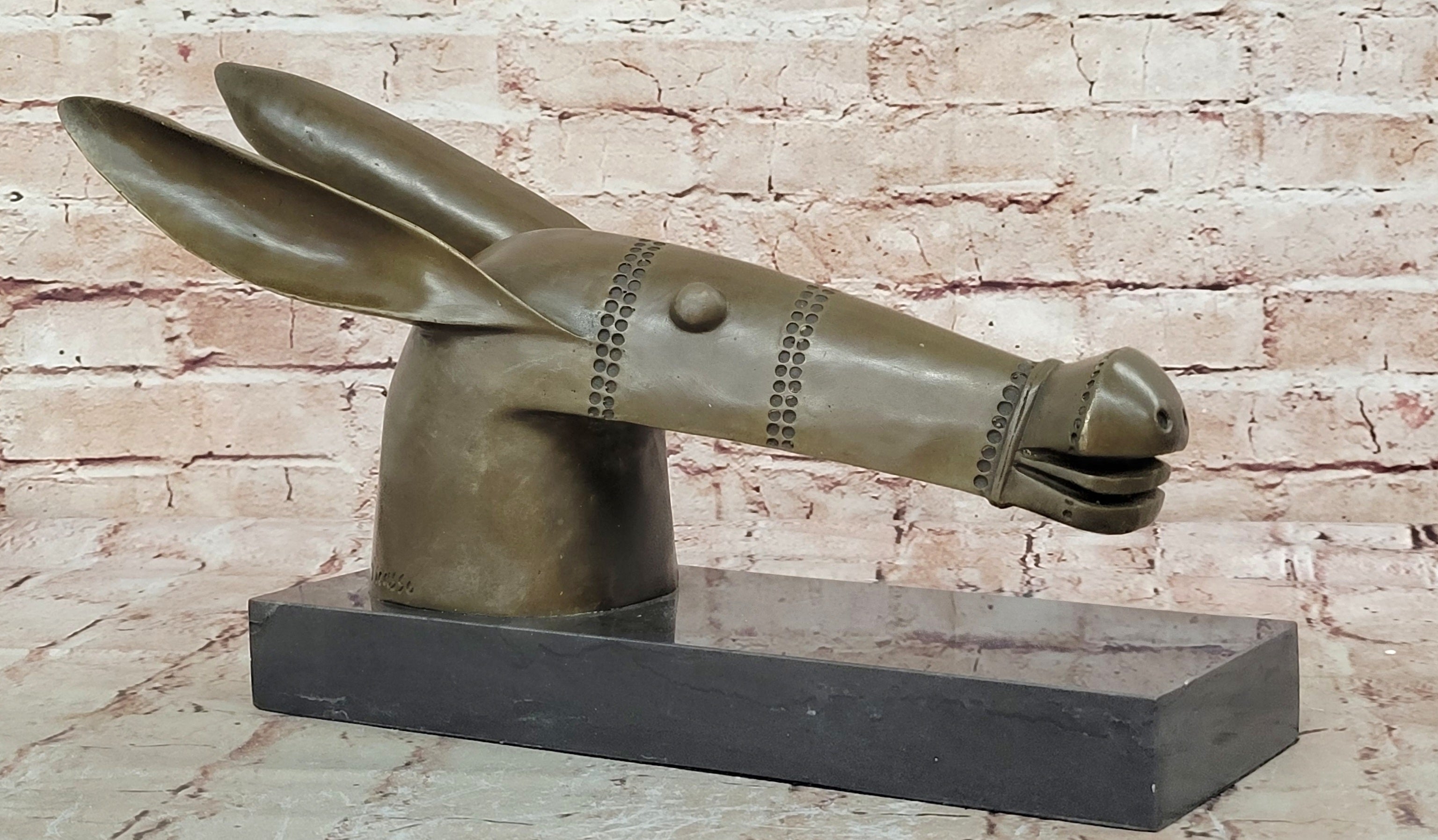 European Bronze Finery Picasso Donkey Hand Made by Lost Wax Method Statue