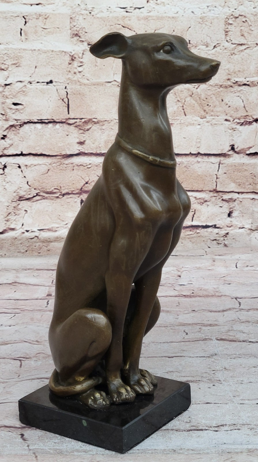 Art Deco Greyhound Dog Bronze Sculpture Museum Quality Figurine Figure Gift