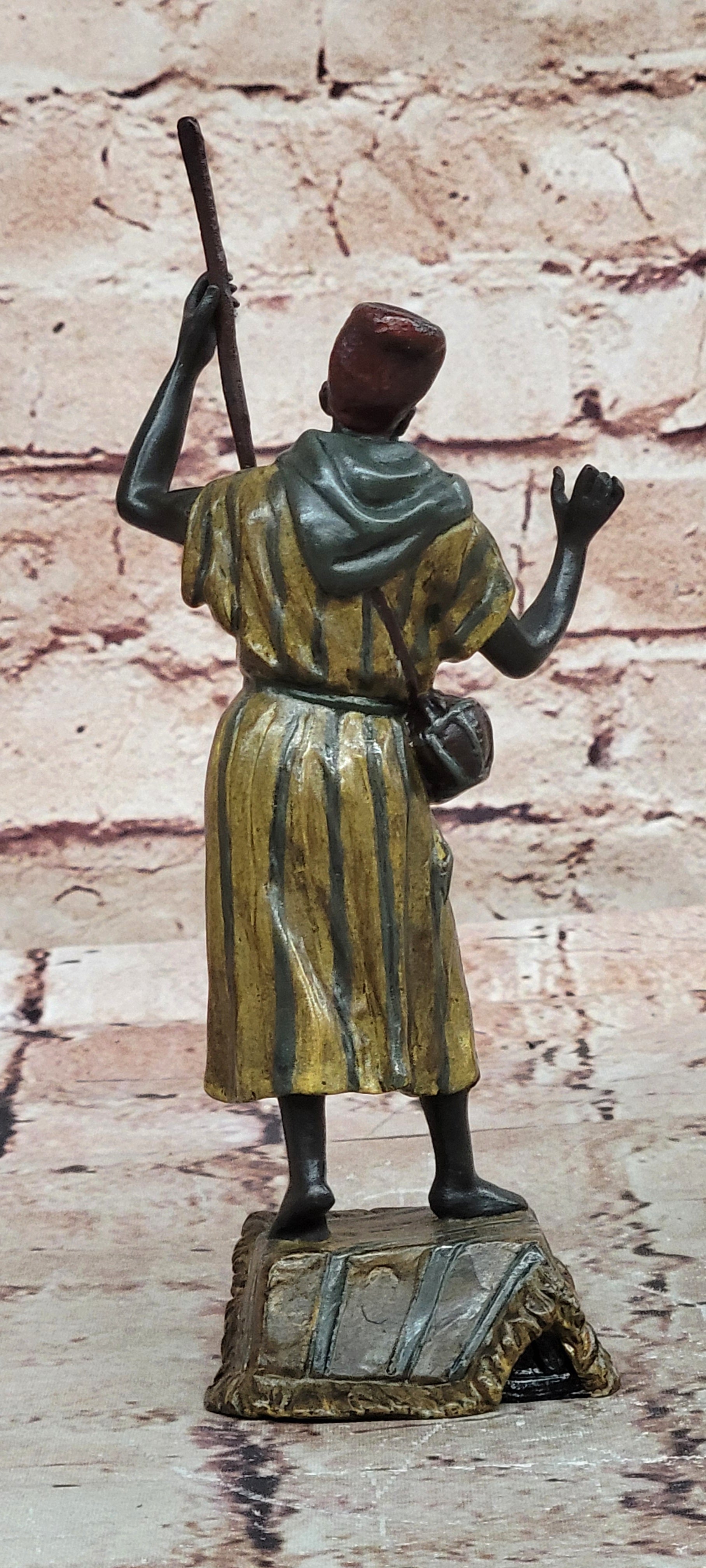 Hot Cast Cold Painted Austrian Musician Sculpture Collectible Artwork Art