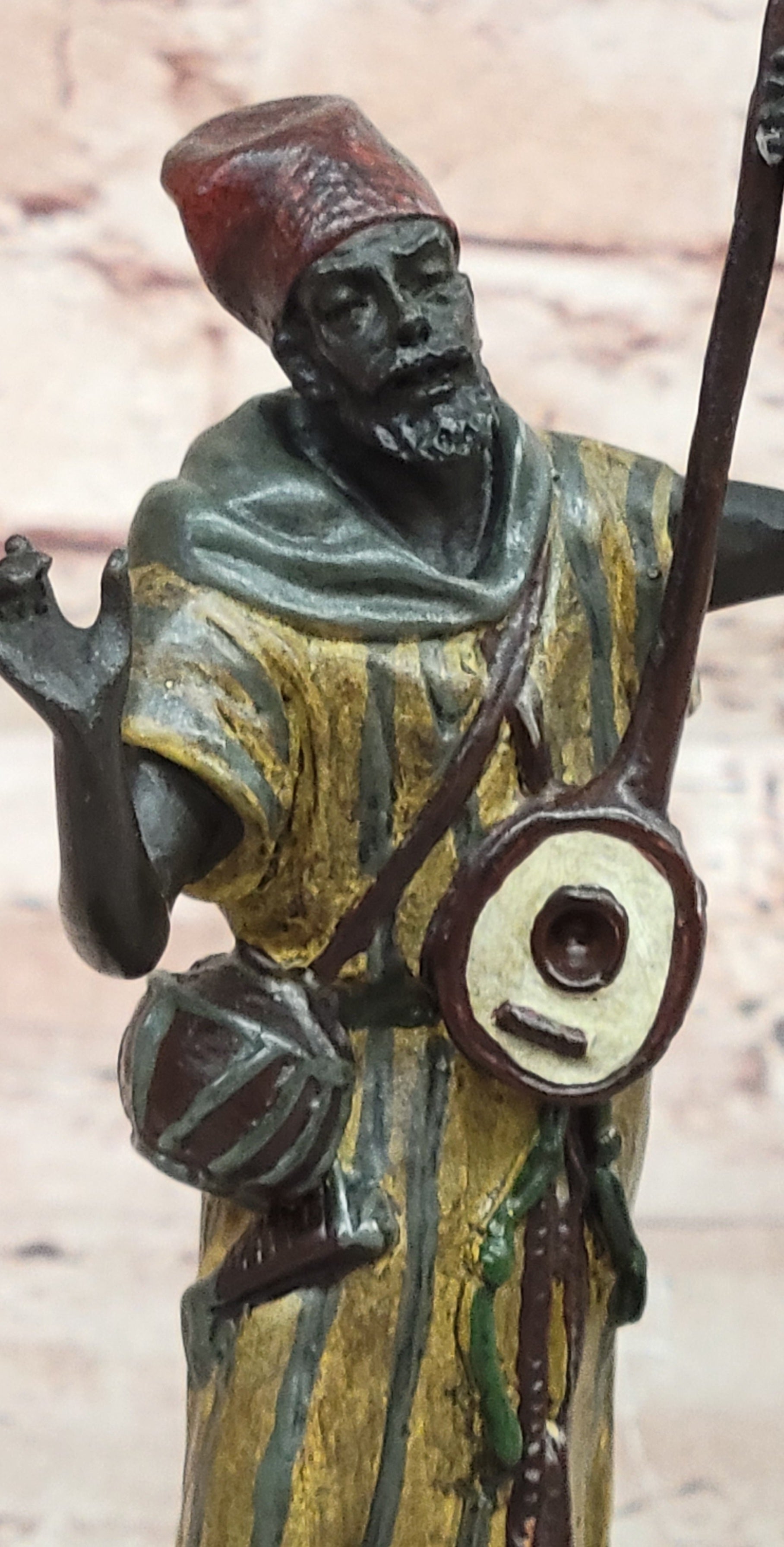 Hot Cast Cold Painted Austrian Musician Sculpture Collectible Artwork Art