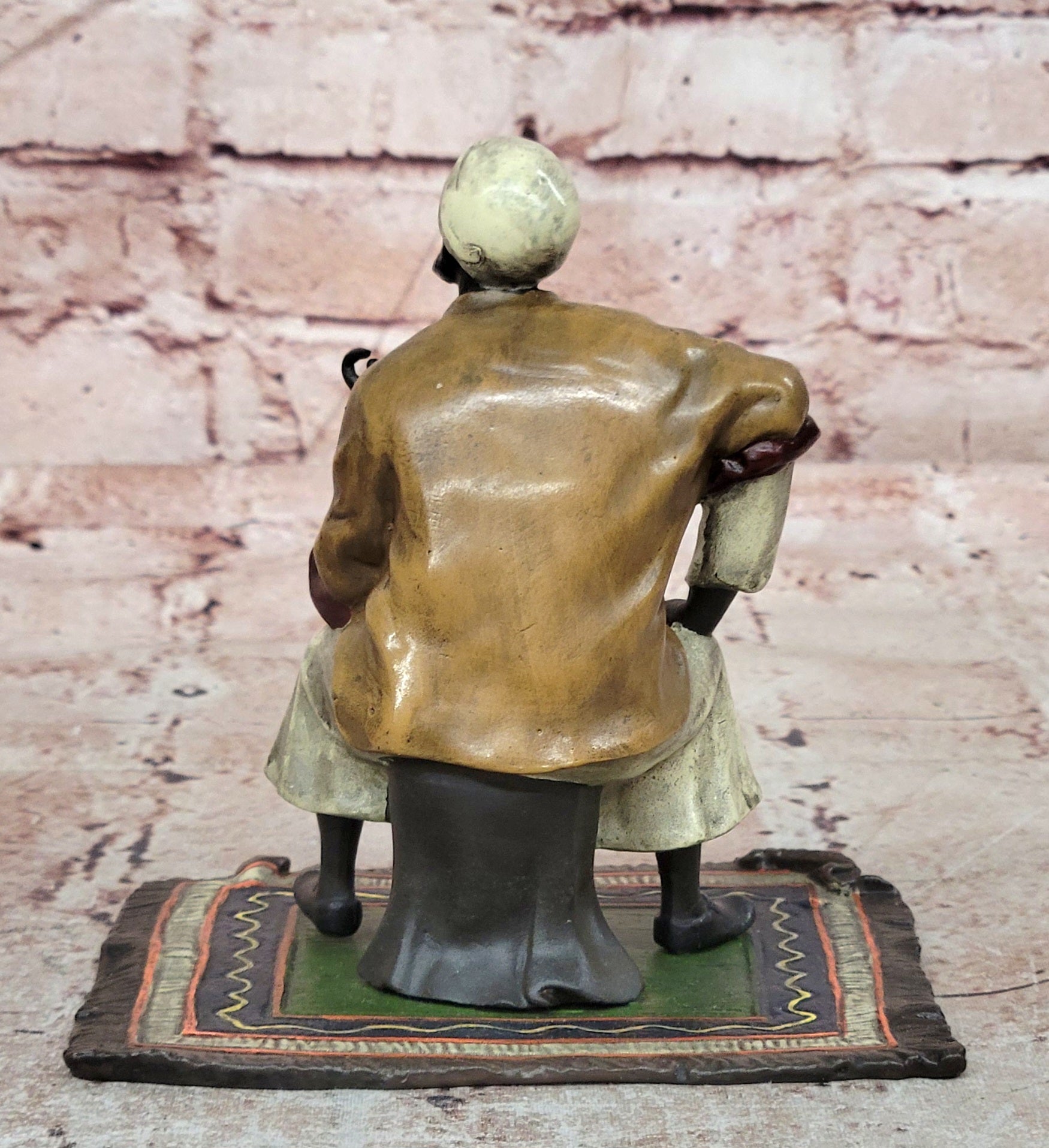 Bergman Austrian Bronze Oriental Merchant Figurine Cold Painted Fine Art Decor