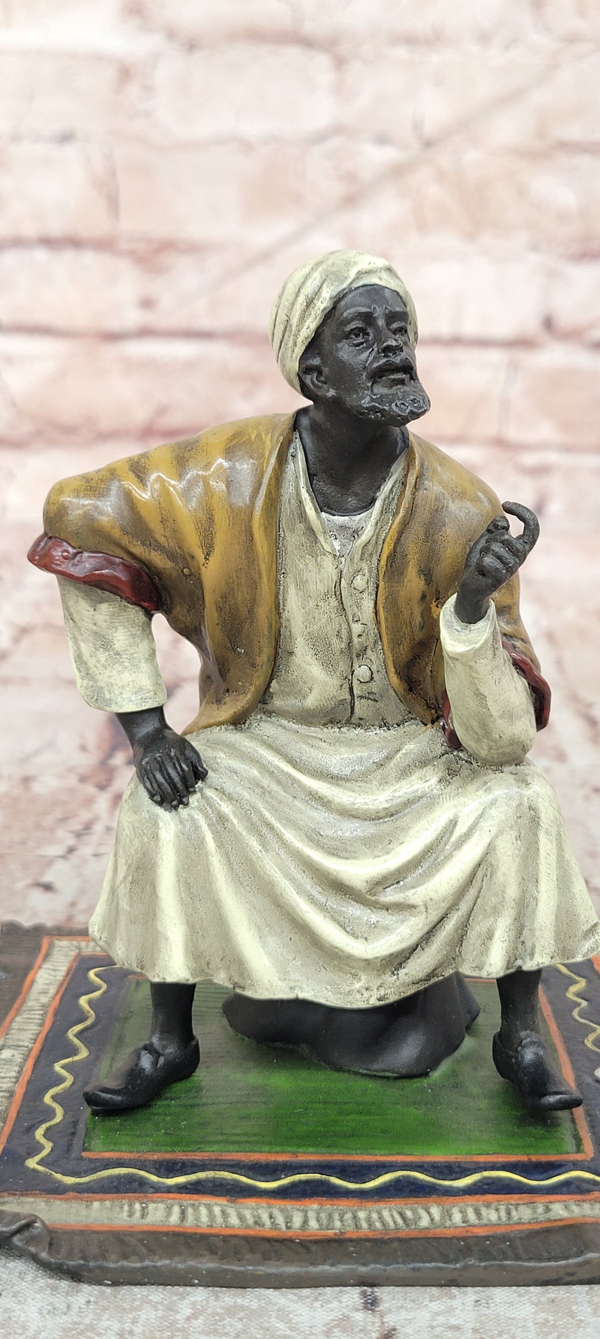 Bergman Austrian Bronze Oriental Merchant Figurine Cold Painted Fine Art Decor
