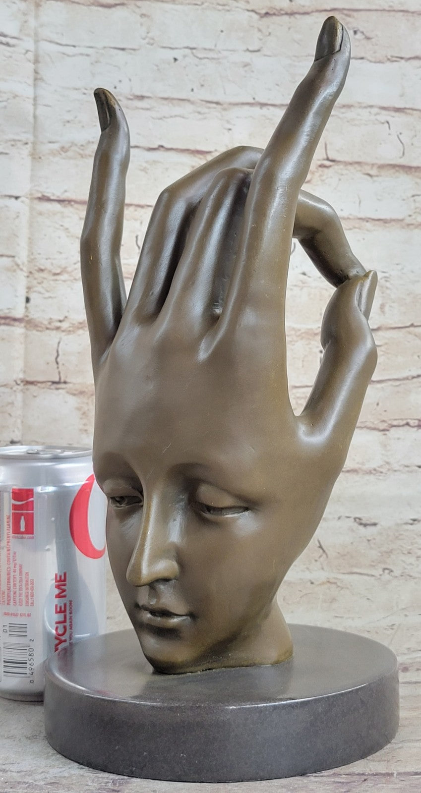 SALVADOR DALI ¨LARGE HAND BRONZE SCULPTURE SIGNED &SEALED FIGURINE FIGURE GIFT