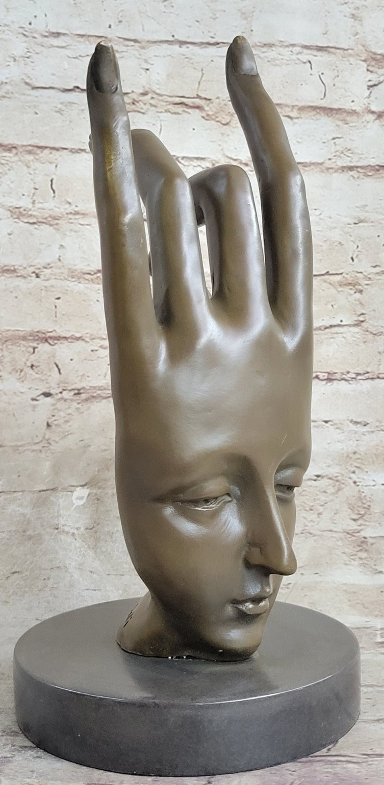 SALVADOR DALI ¨LARGE HAND BRONZE SCULPTURE SIGNED &SEALED FIGURINE FIGURE GIFT