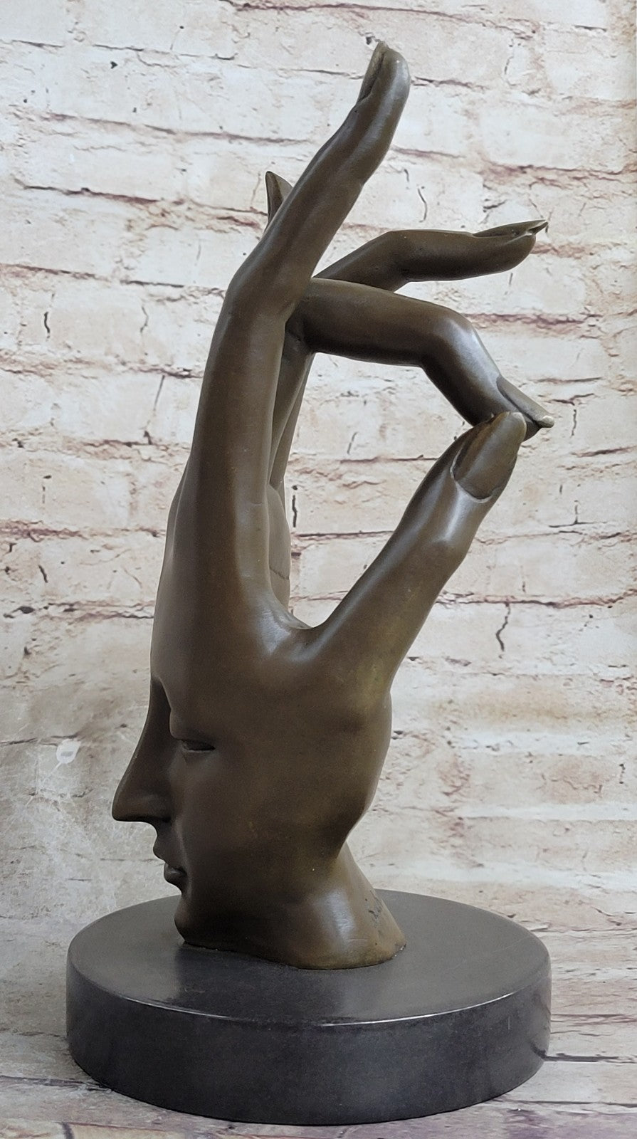 SALVADOR DALI ¨LARGE HAND BRONZE SCULPTURE SIGNED &SEALED FIGURINE FIGURE GIFT