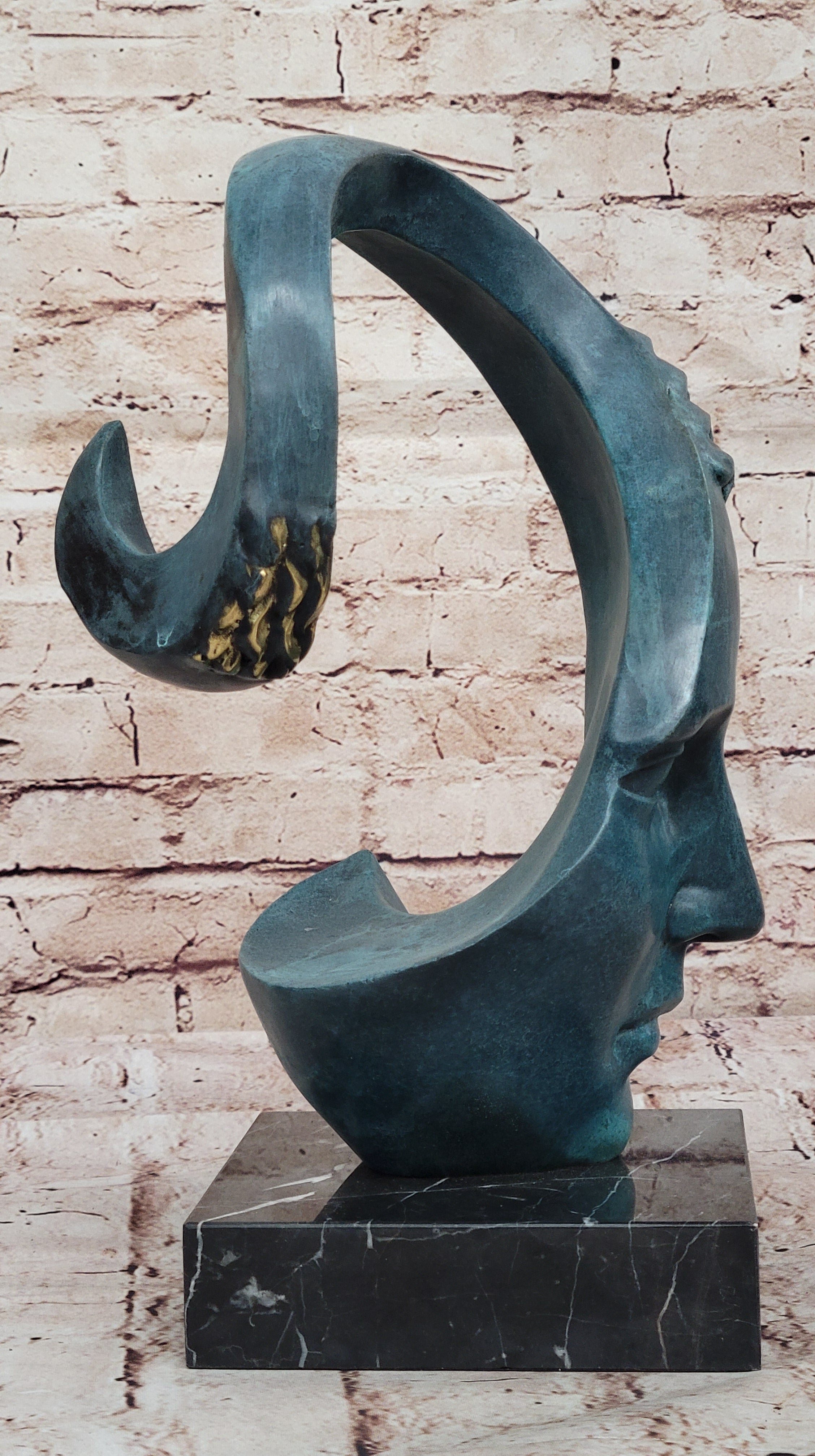 Bronze Sculpture Statue Salvador Dali Face Mask Special Edition SIGNED Sealed