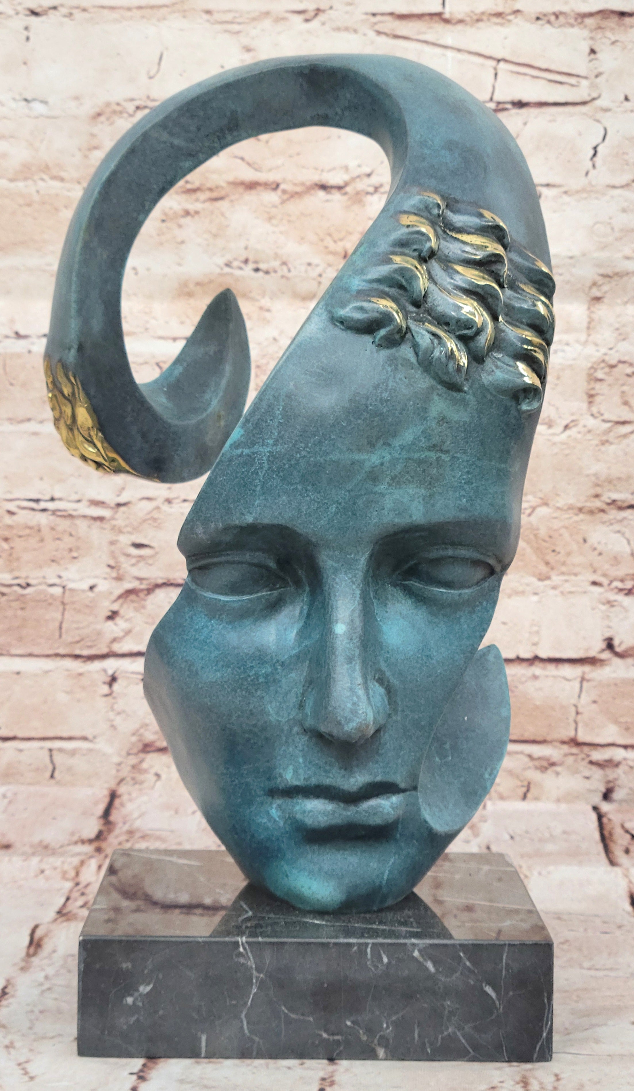 Bronze Sculpture Statue Salvador Dali Face Mask Special Edition SIGNED Sealed