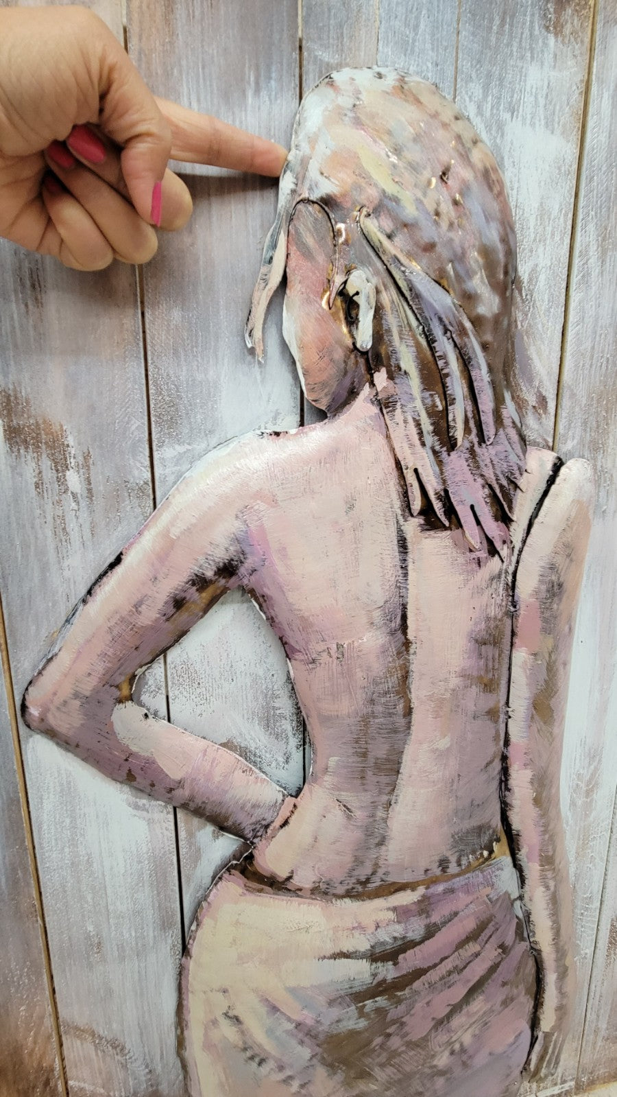 Buy Nude Woman 3D Metal Wall Sculpture – Modern Contemporary Home & Office Art