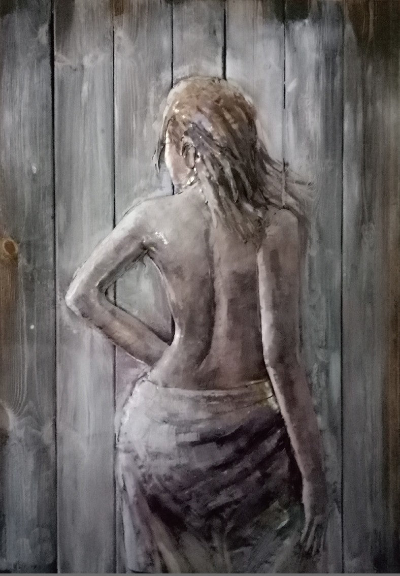 Buy Nude Woman 3D Metal Wall Sculpture – Modern Contemporary Home & Office Art