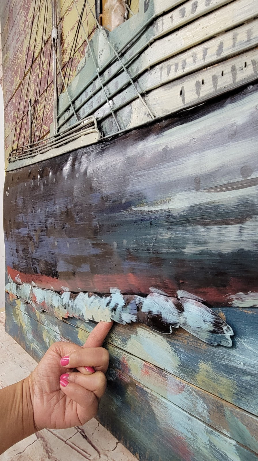 American 3D Metal Art - 100% Handmade Metal Unique Wall Art - Stereo-graph Oil Painting