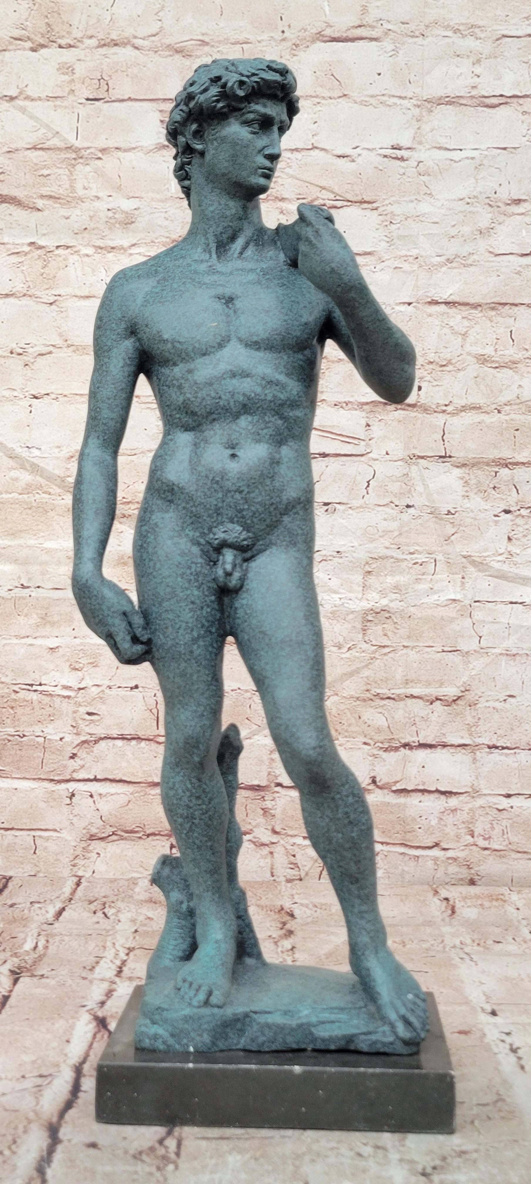Michelangelo David Bronze Sculpture Large Size Classical Art Statue Decor