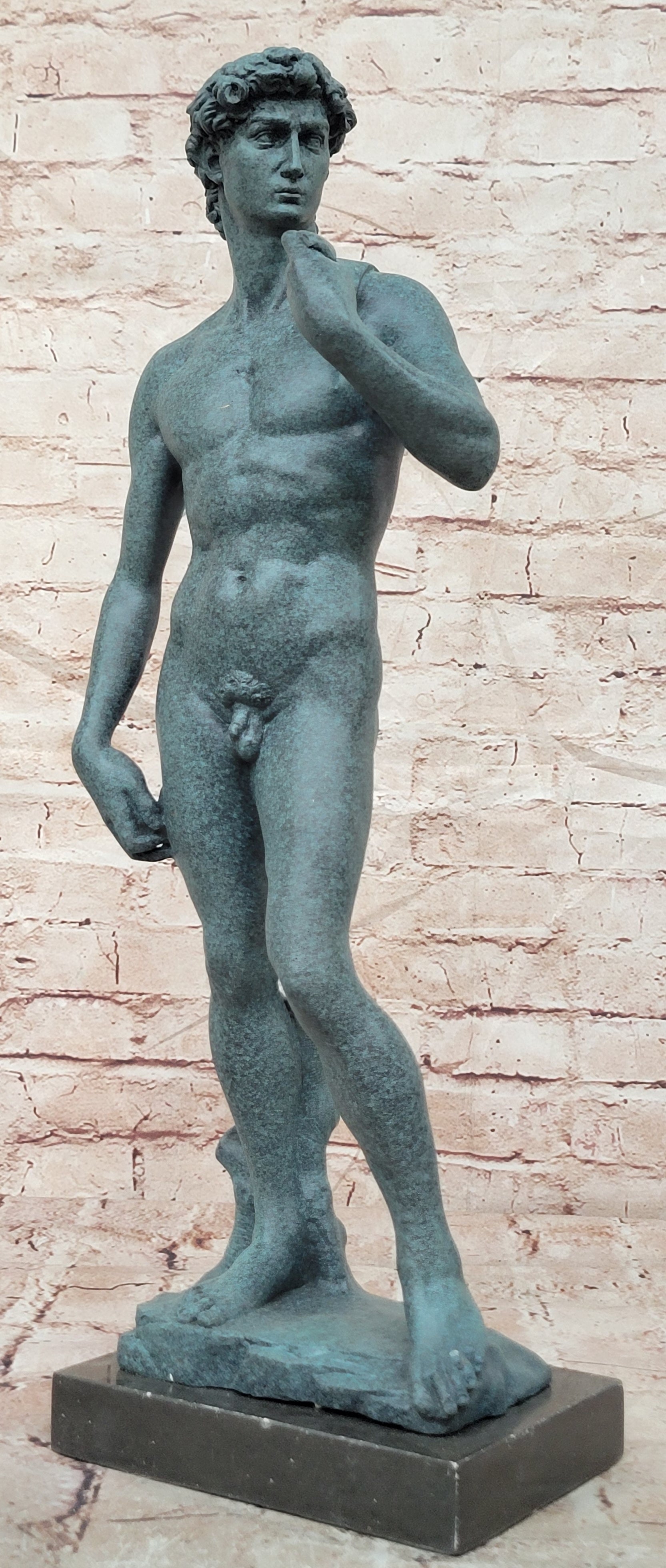Michelangelo David Bronze Sculpture Large Size Classical Art Statue Decor