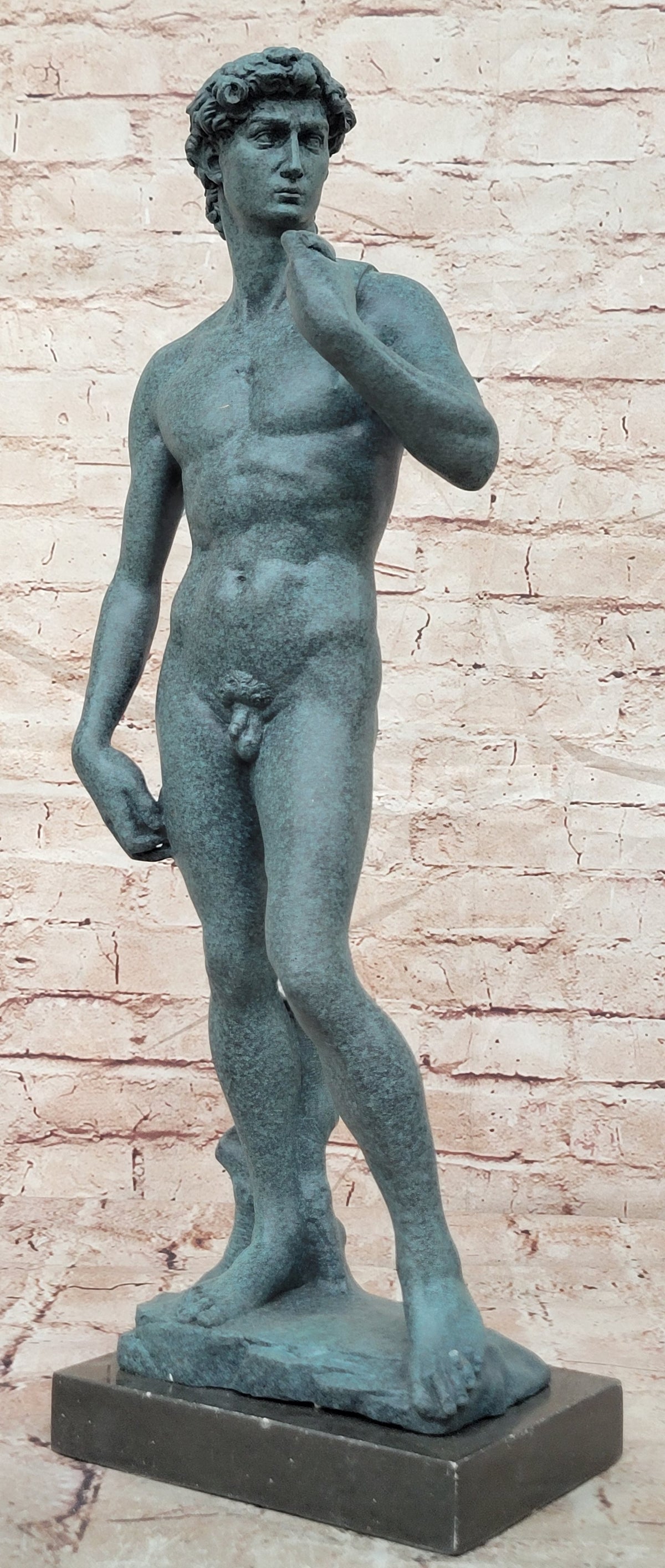 Michelangelo David Bronze Sculpture Large Size Classical Art Statue Decor