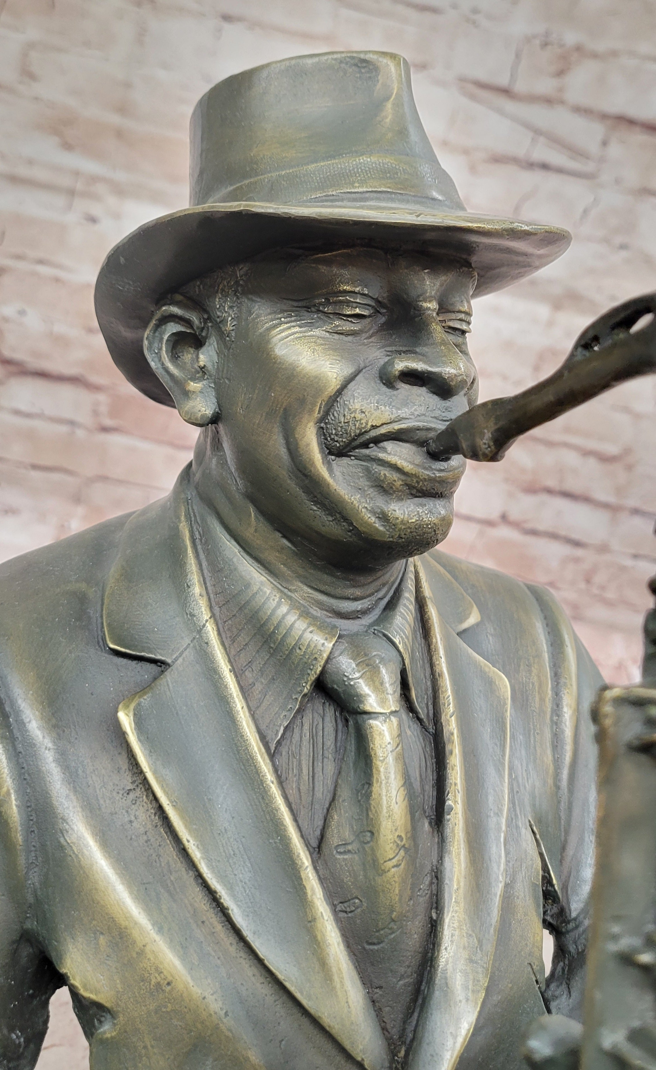 Saxophone Music Player Bronze Statue by Williams Sculpture Figurine Music Decor Gift