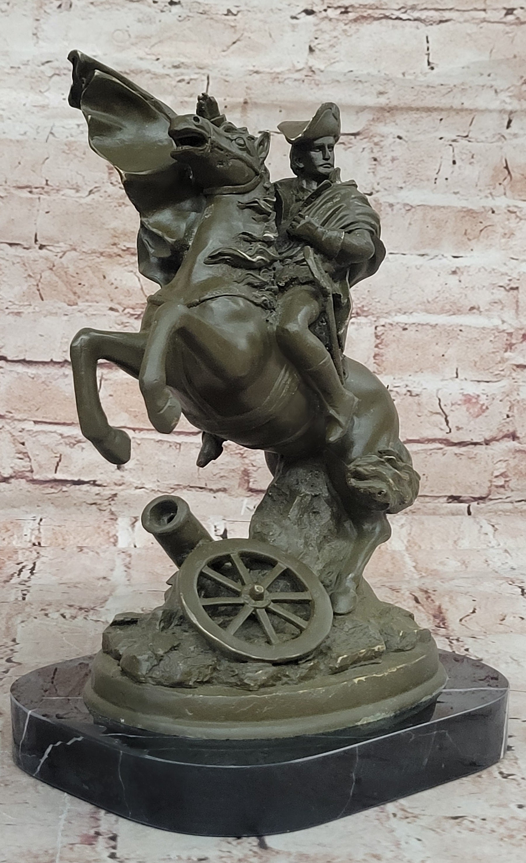 Hot Cast Bronze Sculpture of Napoleon Bonaparte on Horse Historical Statue French Decor
