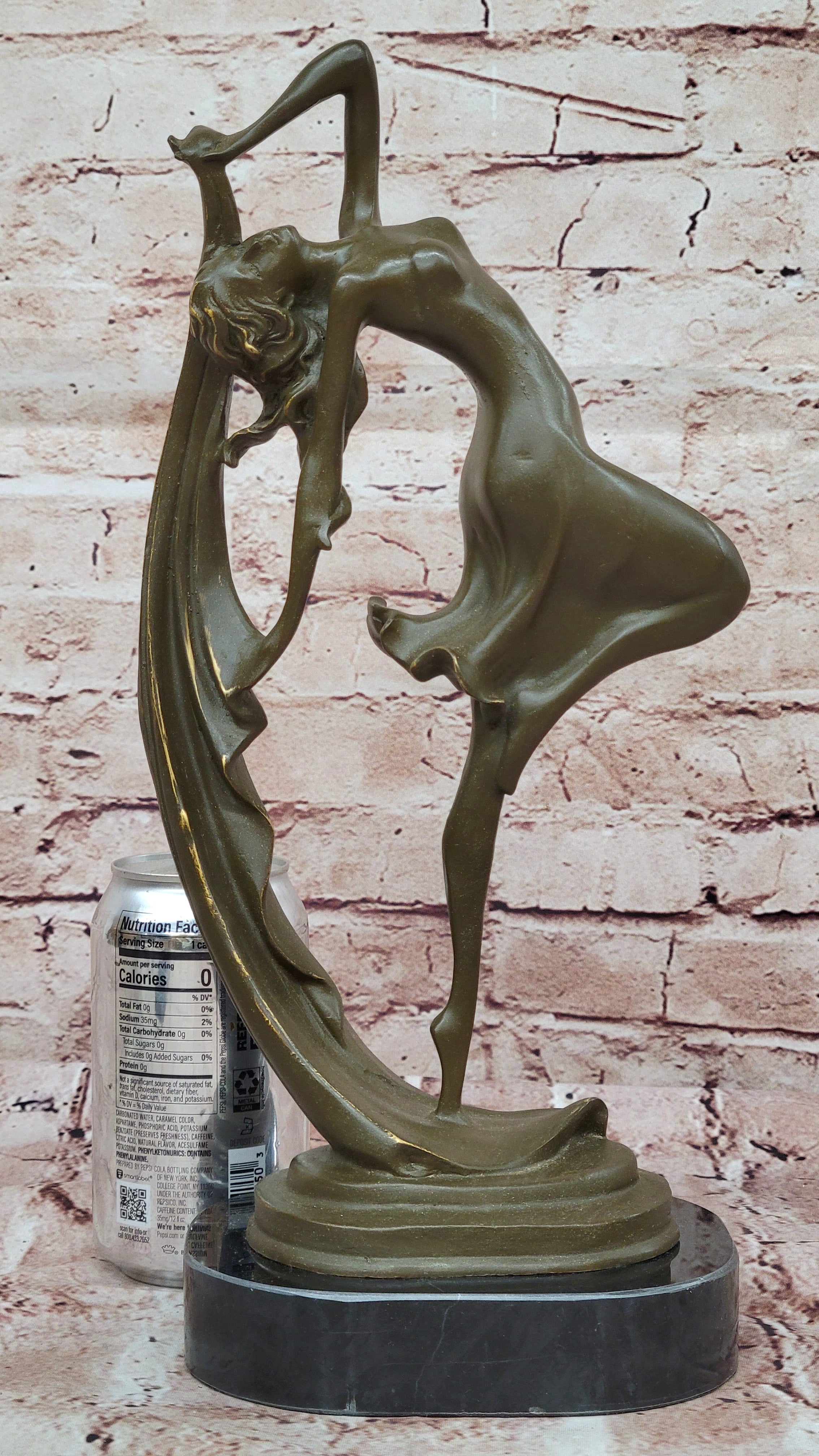 Aldo Vitaleh Erotic Dancer Bronze Sculpture Statue Signed Numbered Collector`s Figurine
