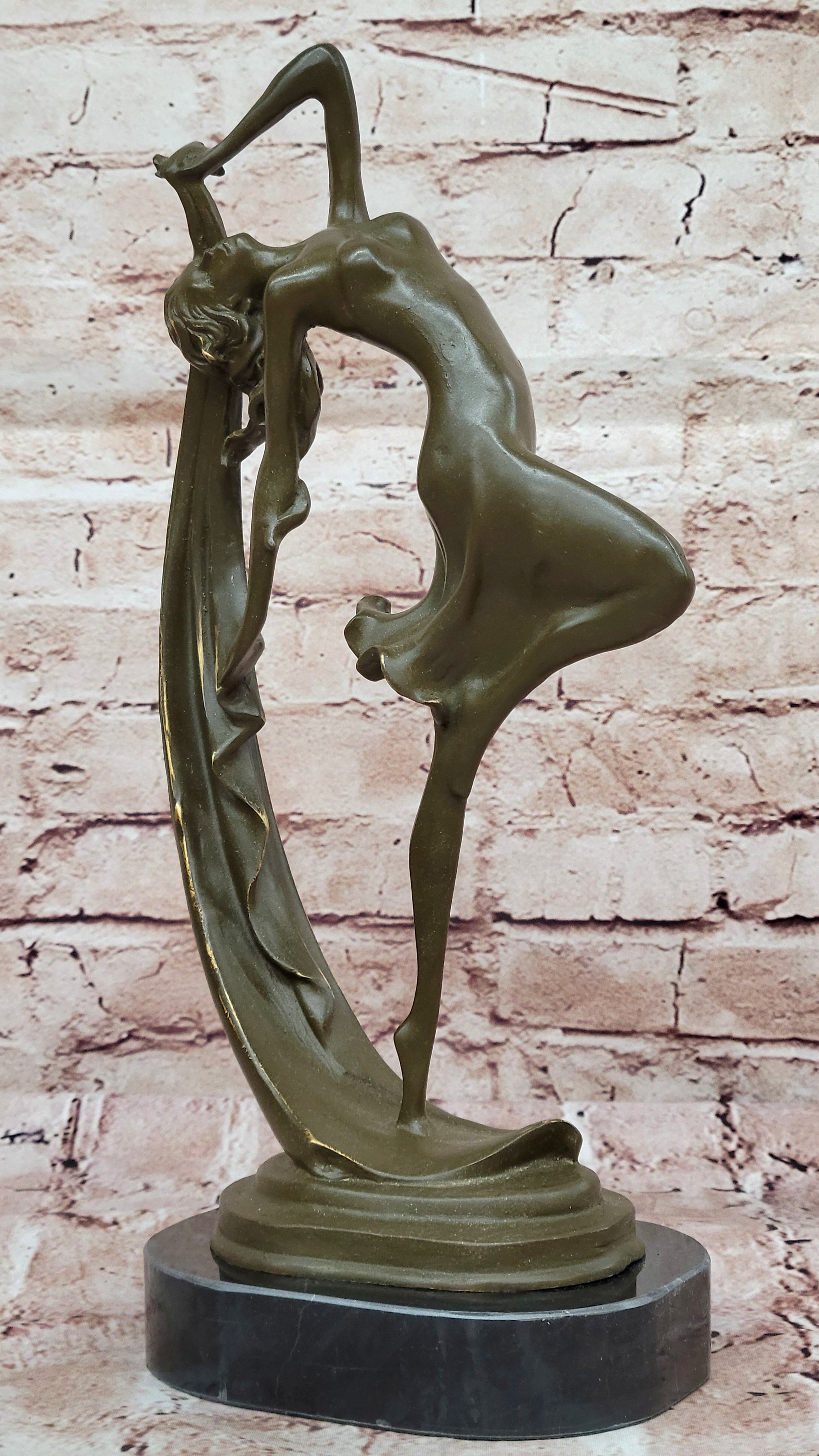 Aldo Vitaleh Erotic Dancer Bronze Sculpture Statue Signed Numbered Collector`s Figurine