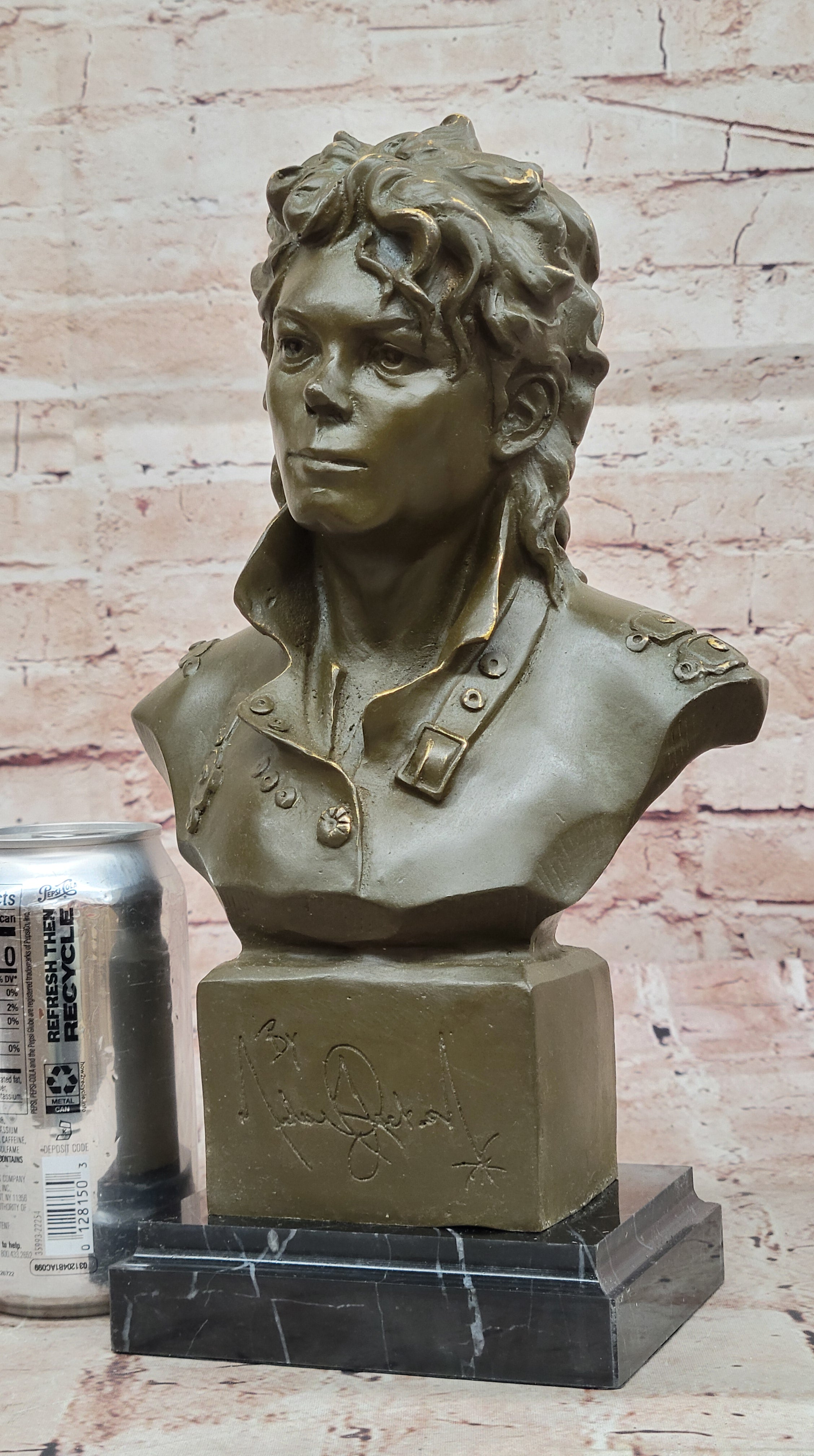 Limited Edition Michael Jackson Head Bust Sculpture Signed by Mavchi Music Icon Collectible