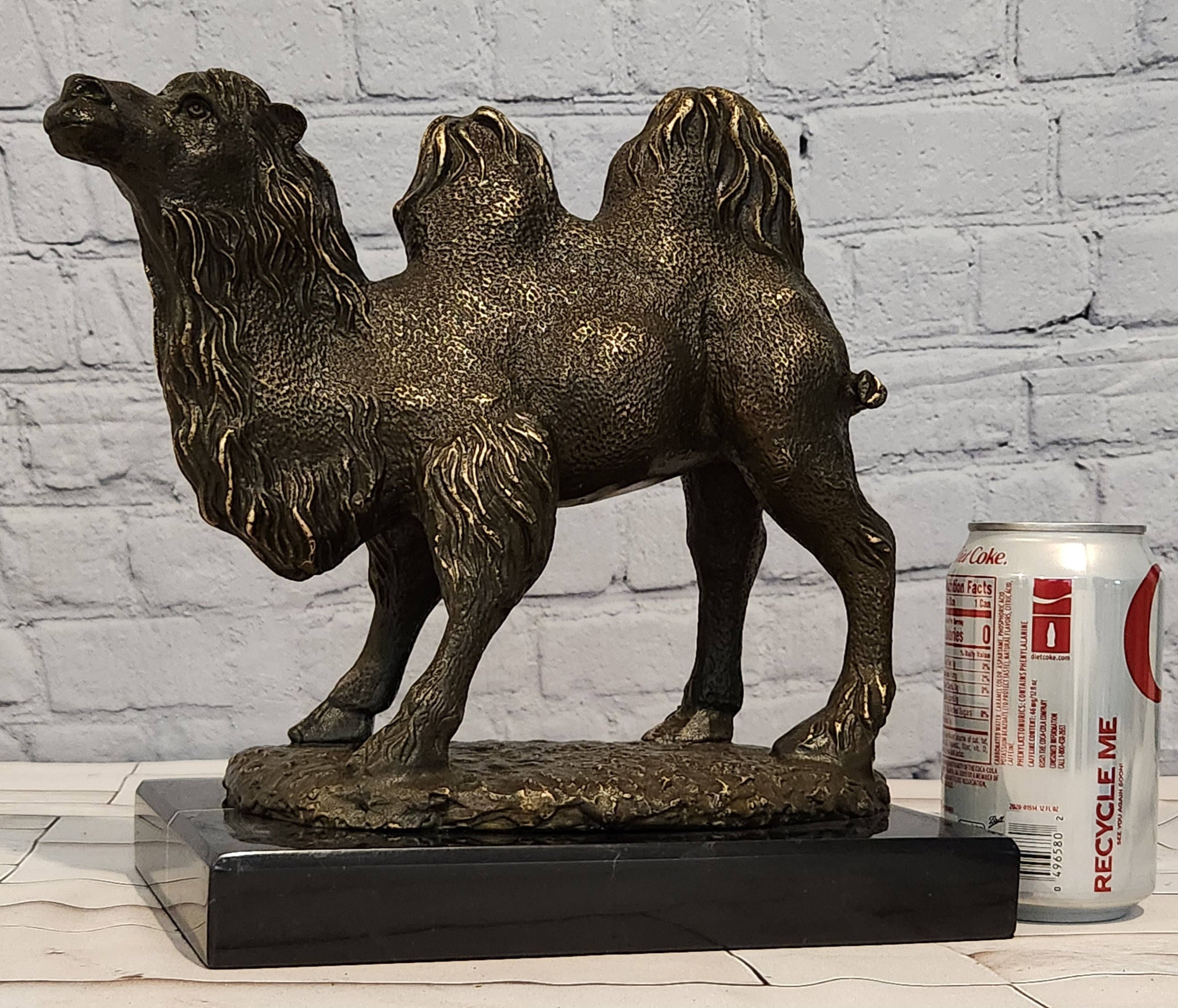 Milo Bronze Camel Figurine Large Desert Animal Sculpture Vintage Fine Art Collectible