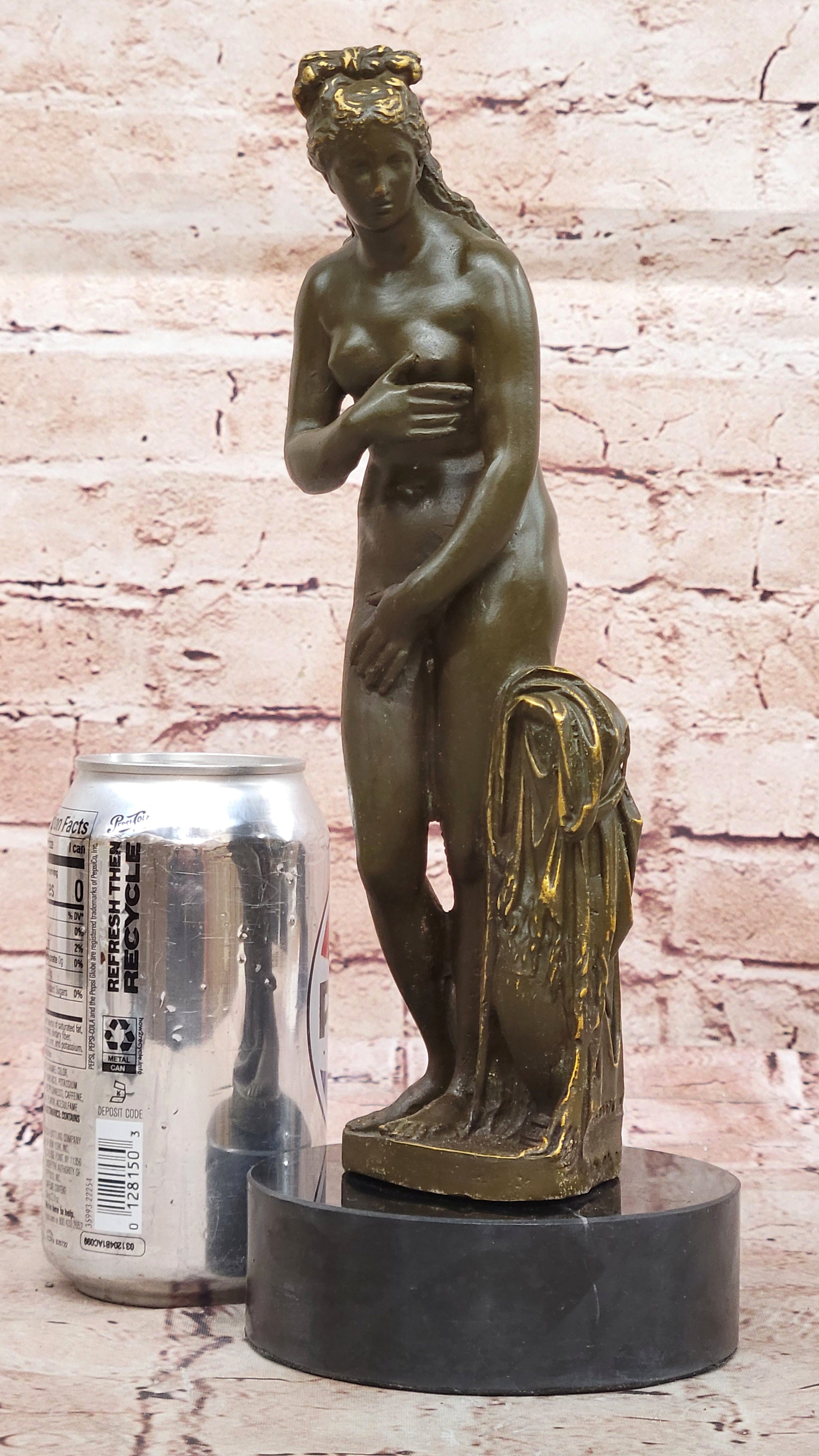 Bronze Sculpture of Venus Greek Goddess Aphrodite Signed Patoue Myth Collectible Art