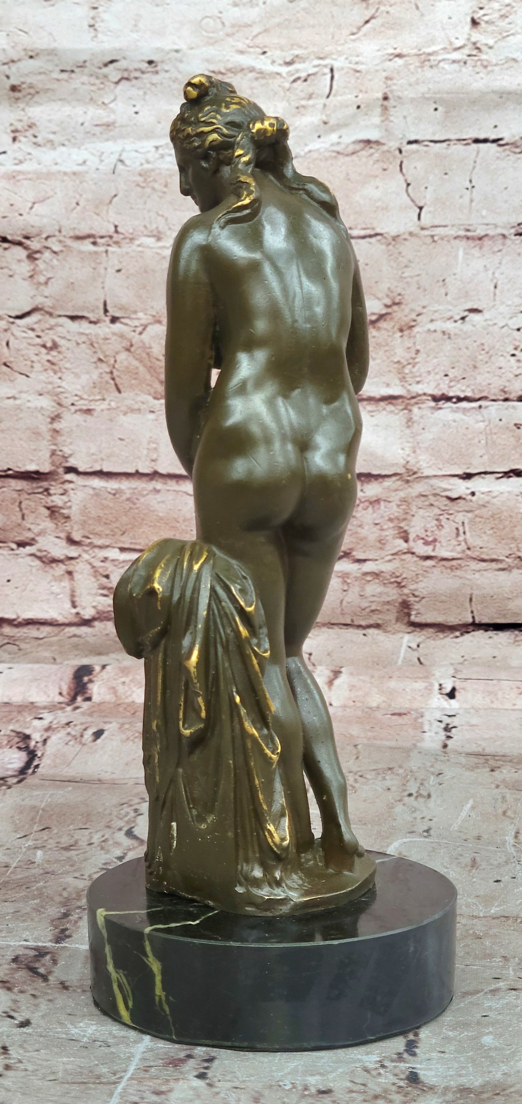 Bronze Sculpture of Venus Greek Goddess Aphrodite Signed Patoue Myth Collectible Art