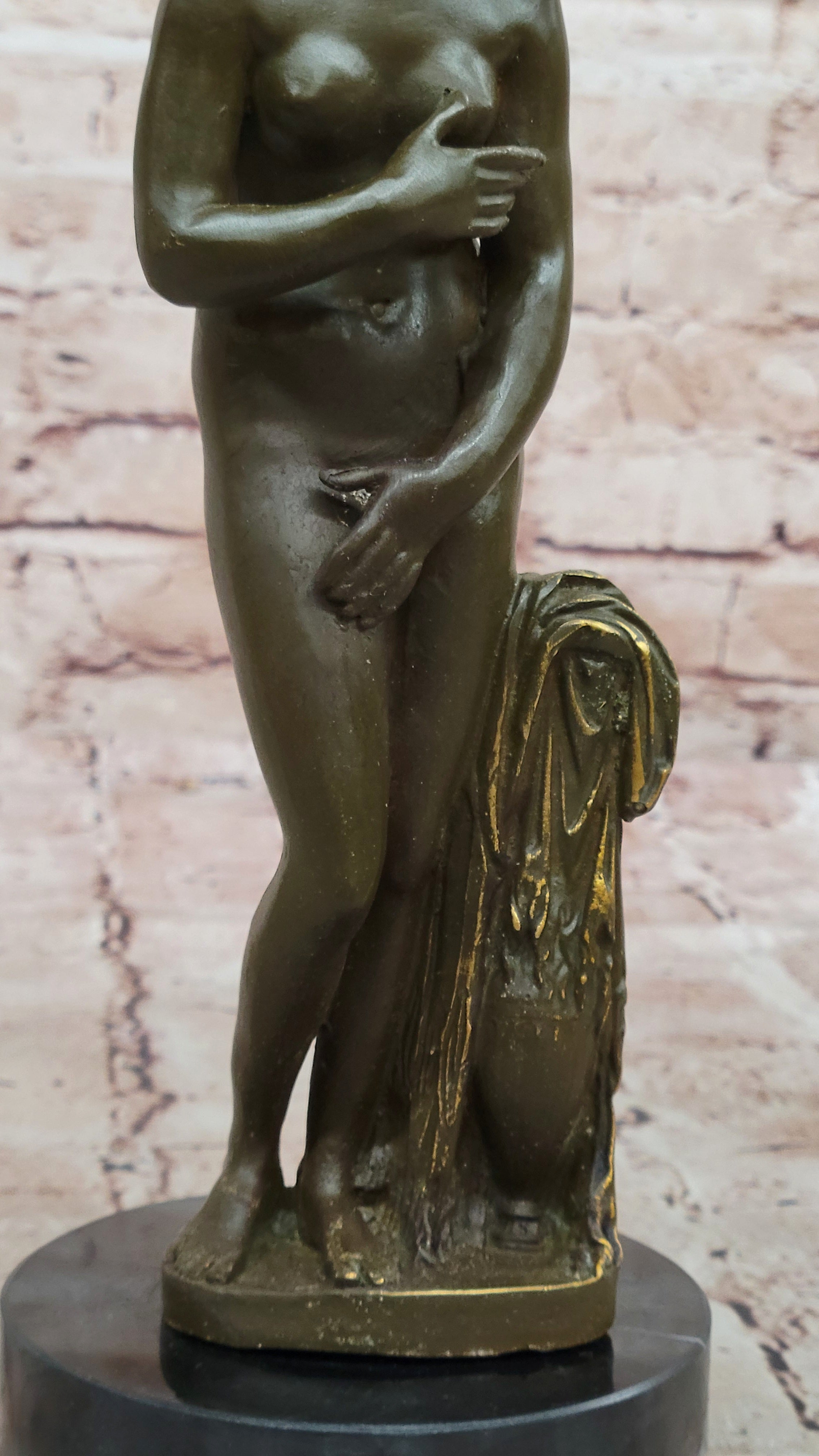 Bronze Sculpture of Venus Greek Goddess Aphrodite Signed Patoue Myth Collectible Art
