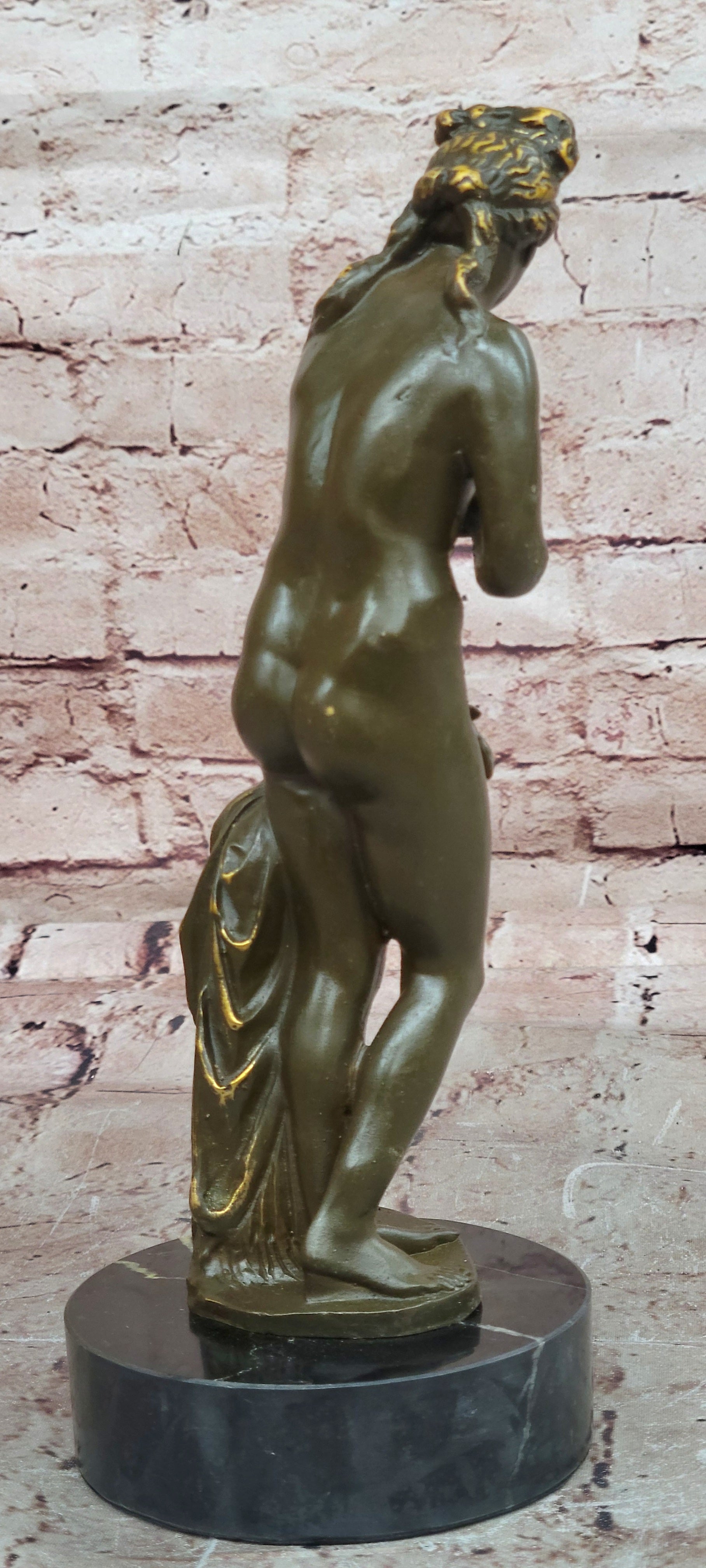 Bronze Sculpture of Venus Greek Goddess Aphrodite Signed Patoue Myth Collectible Art