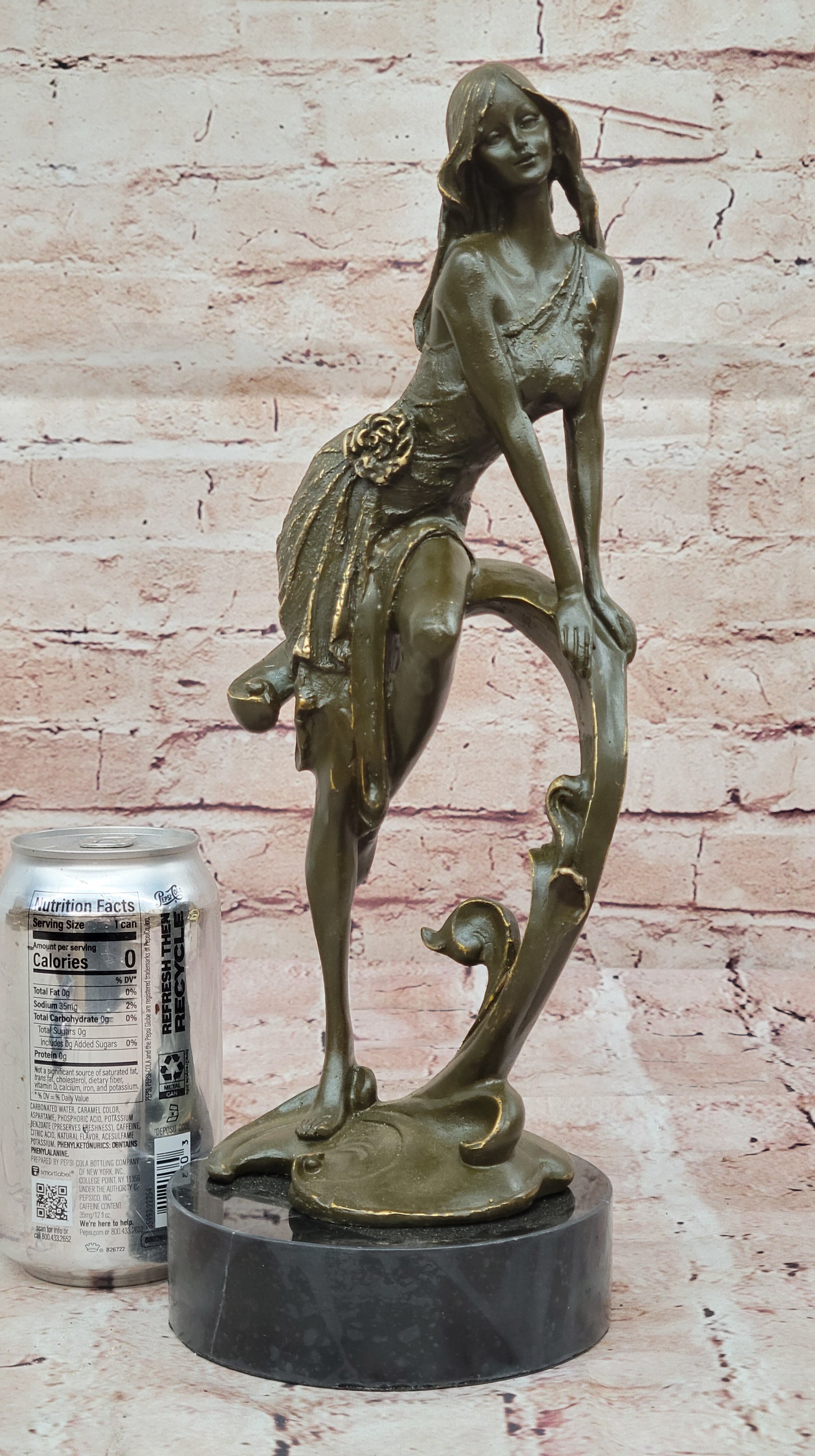 Handmade Aphrodite Bronze Sculpture Statue – Classic Goddess of Love Figurine