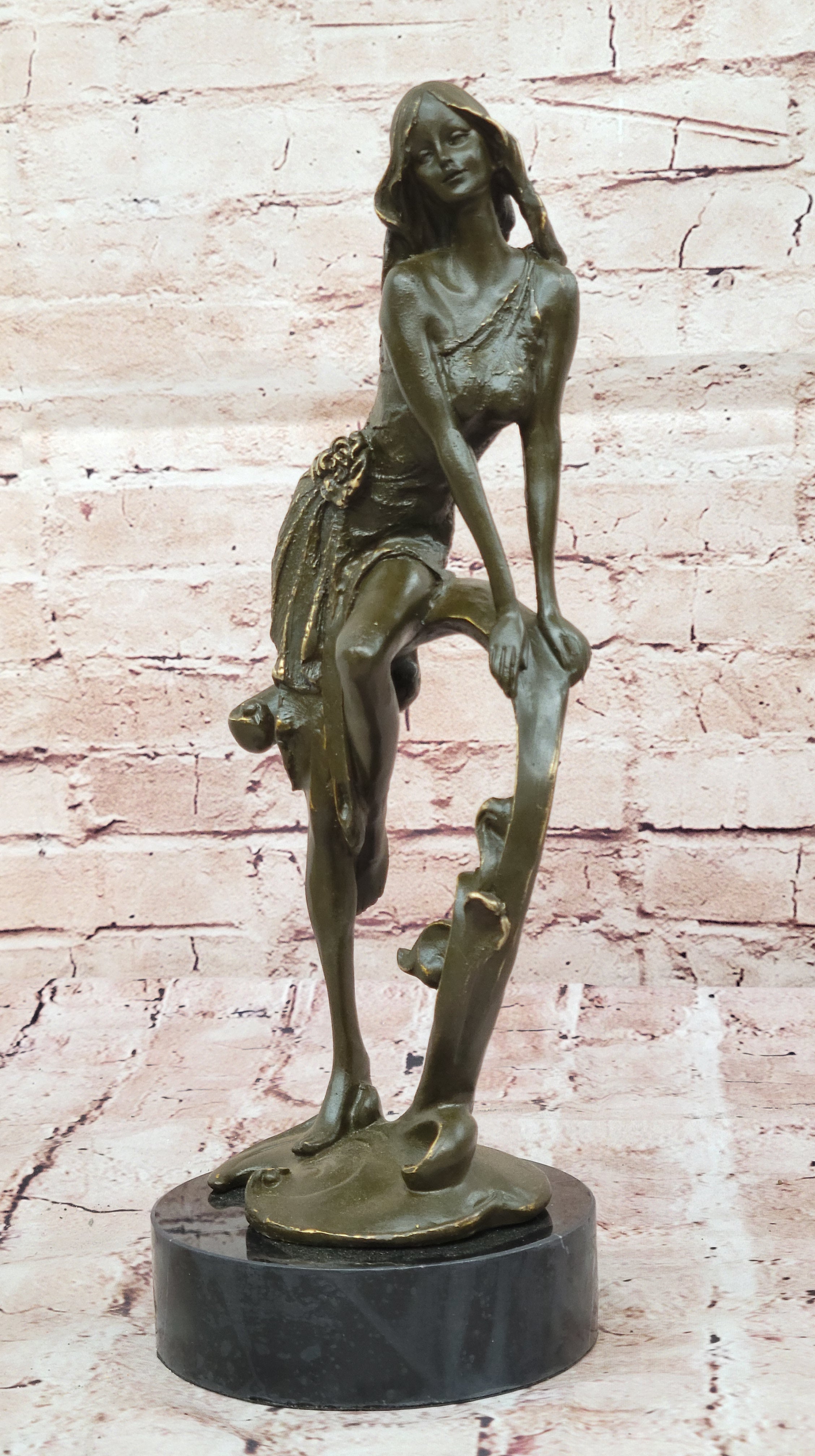 Handmade Aphrodite Bronze Sculpture Statue – Classic Goddess of Love Figurine