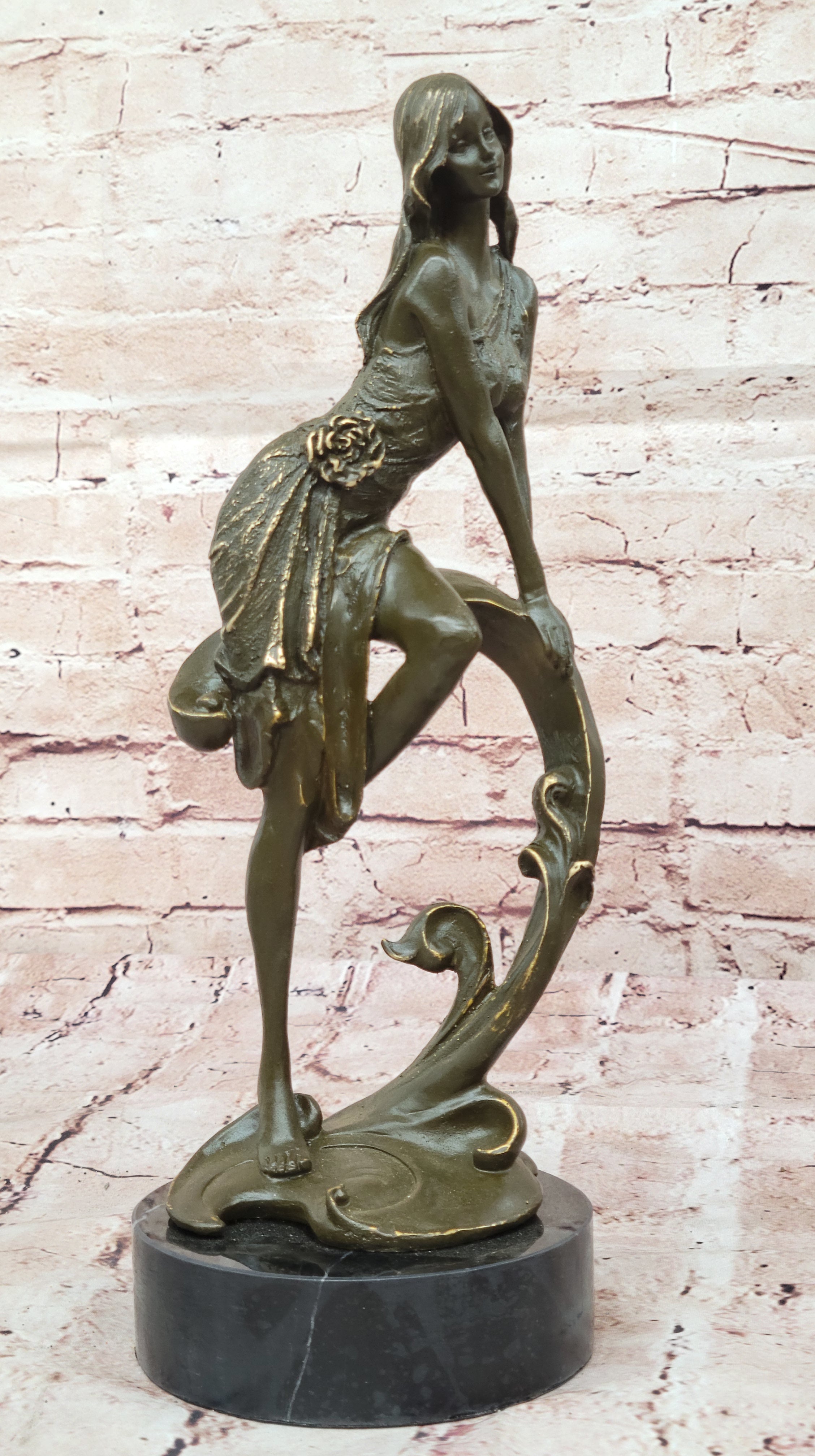 Handmade Aphrodite Bronze Sculpture Statue – Classic Goddess of Love Figurine