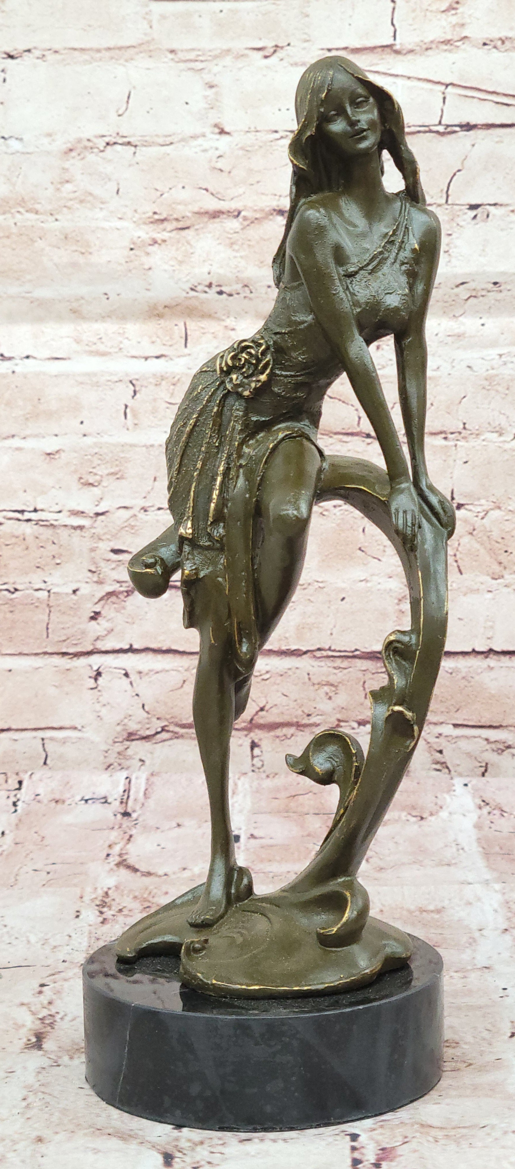 Handmade Aphrodite Bronze Sculpture Statue – Classic Goddess of Love Figurine