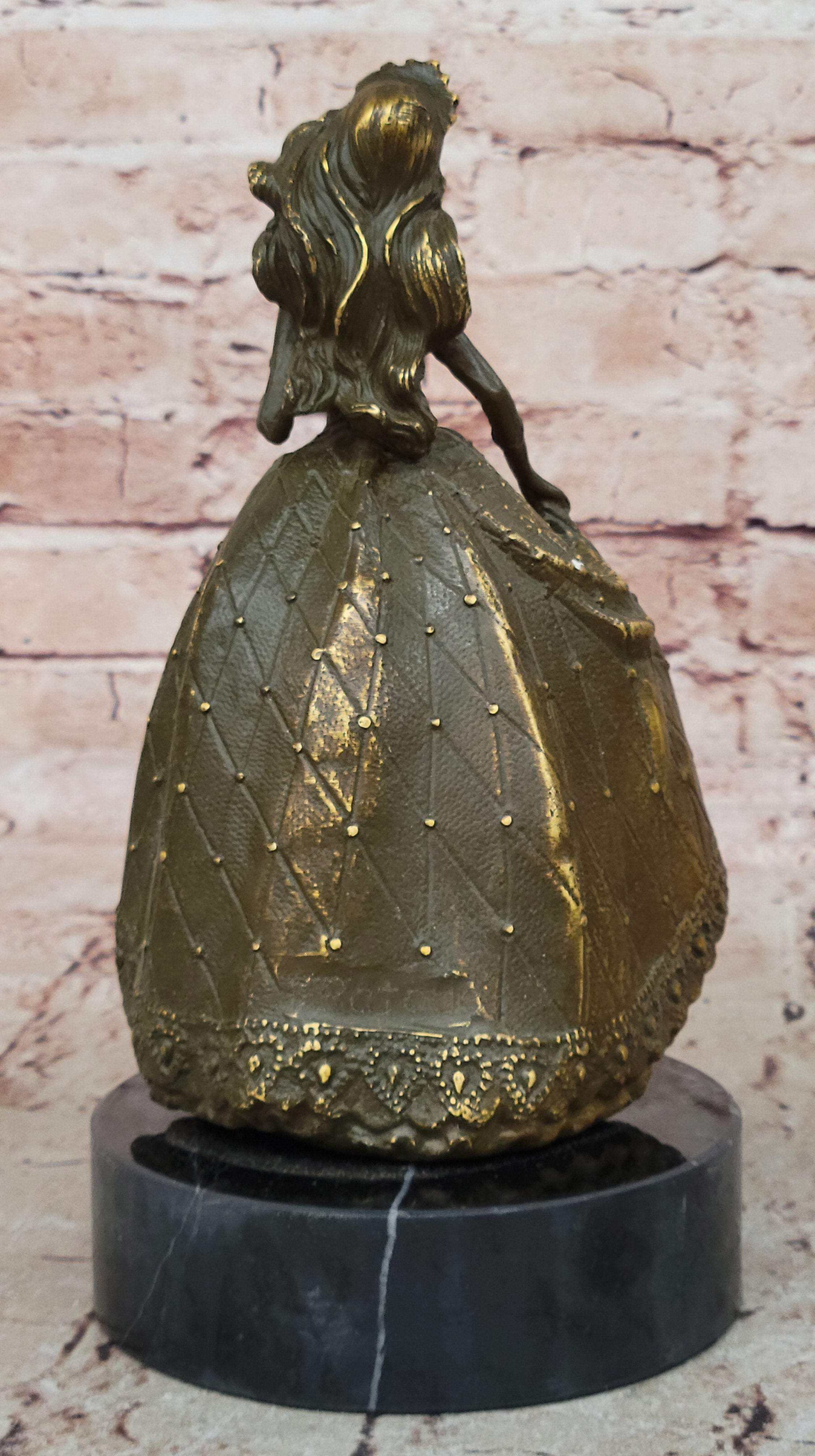 Original Patoue Princess Girl Bronze Sculpture Statue Bedroom Art Figurine