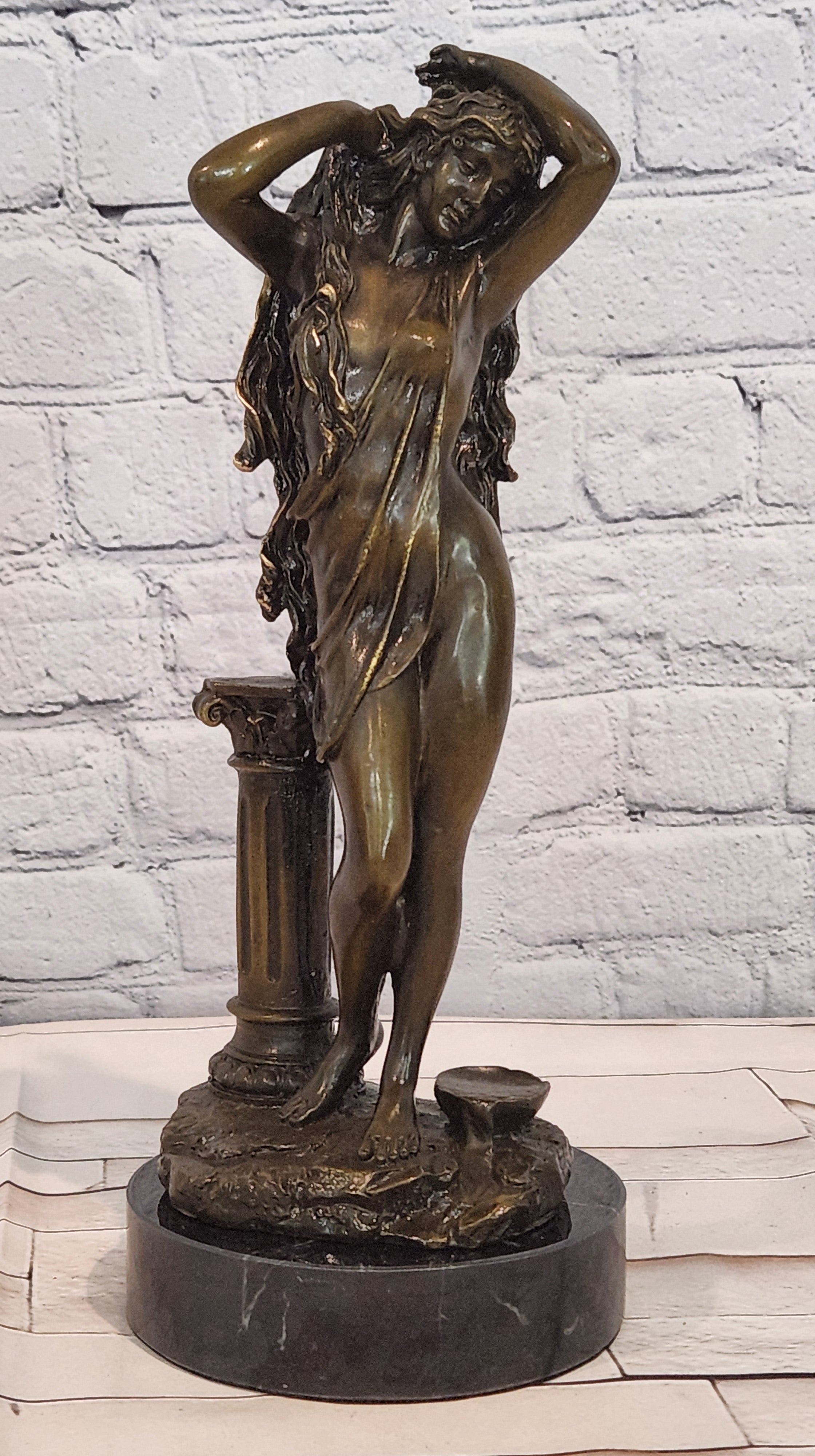 Aldo Vitaleh Bronze Roman Goddess Sculpture Aphrodite Collectible Artwork