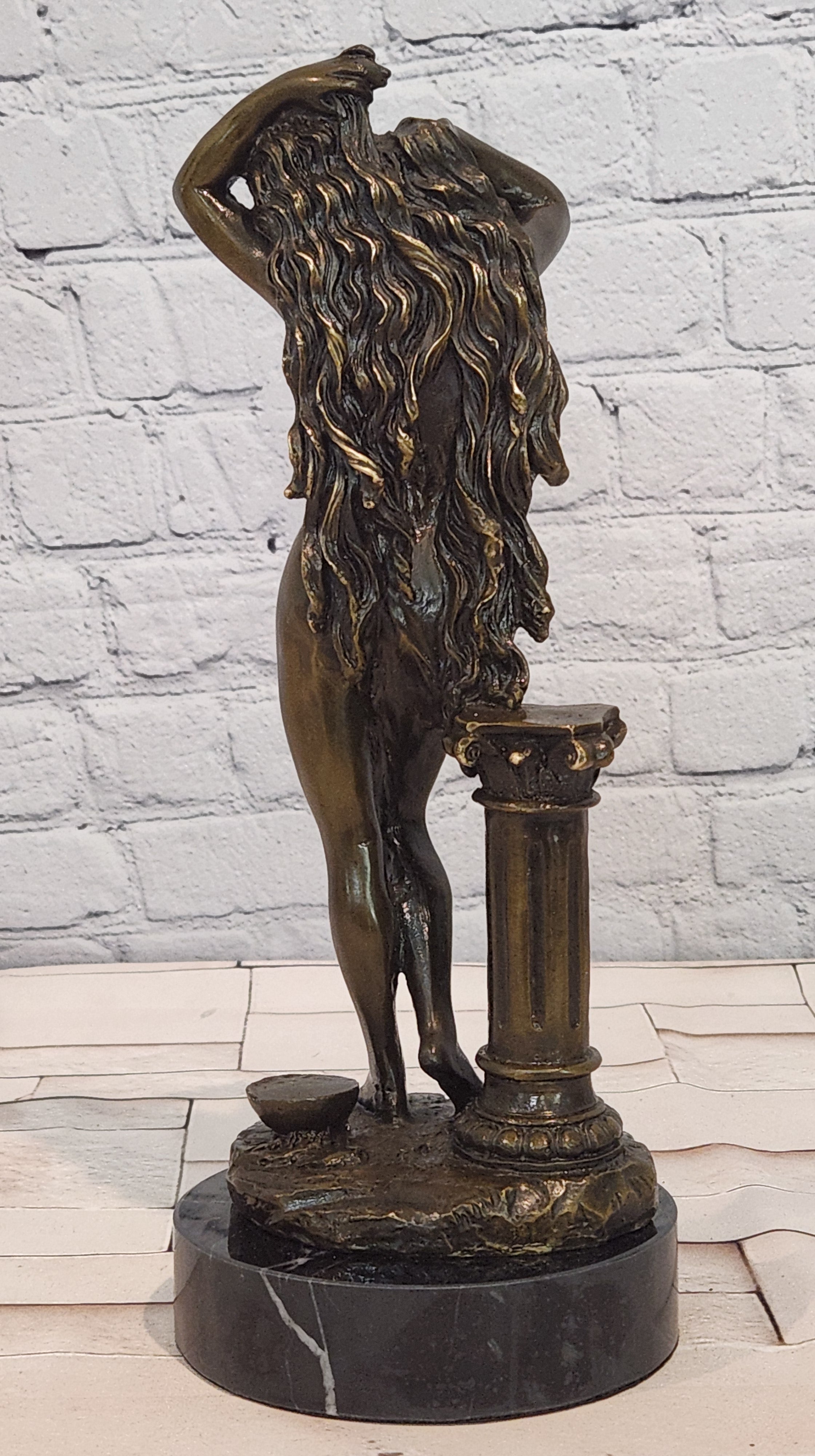 Aldo Vitaleh Bronze Roman Goddess Sculpture Aphrodite Collectible Artwork