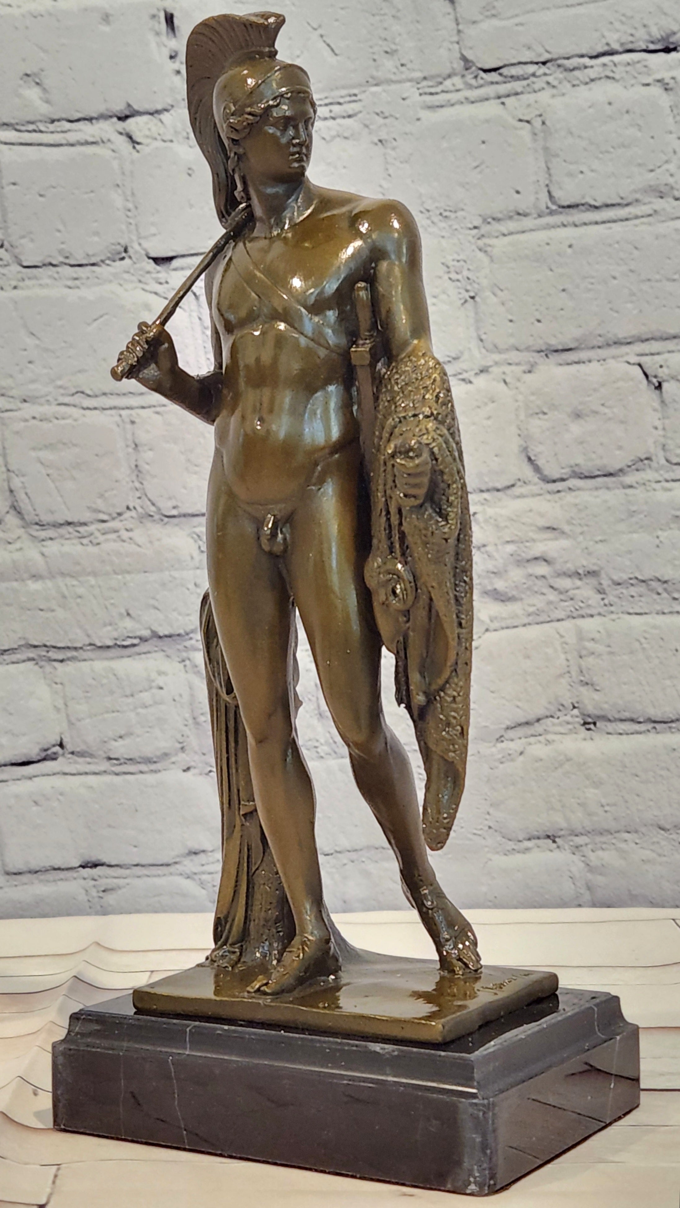 Jean Patoue Bronze Mythological Jason Sculpture Signed Numbered Fine Art Statue