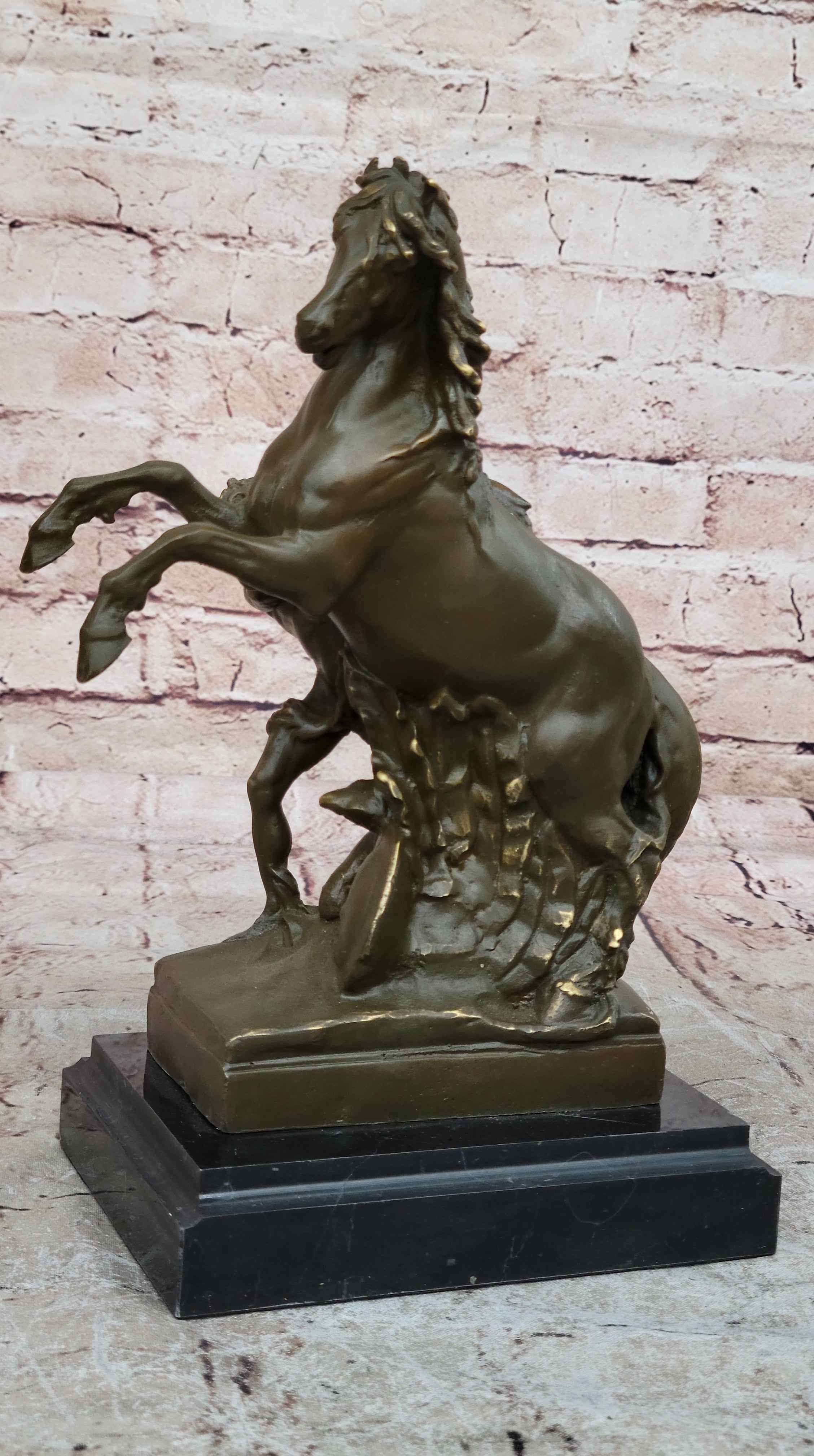 Aldo Vitaleh Bronze Sculpture Marly Horse Stallion Statue Hand Made Collectible Art
