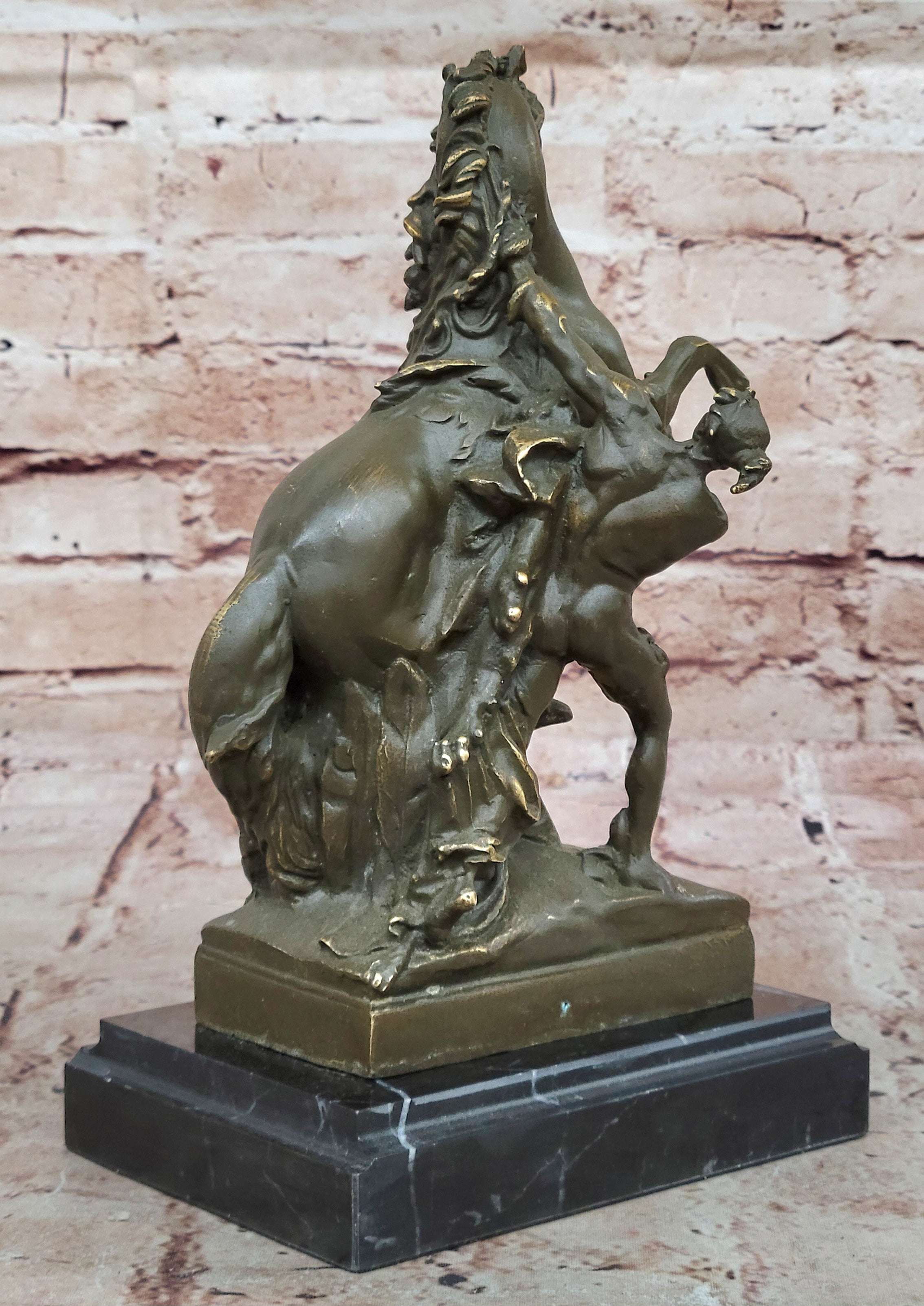 Aldo Vitaleh Bronze Sculpture Marly Horse Stallion Statue Hand Made Collectible Art