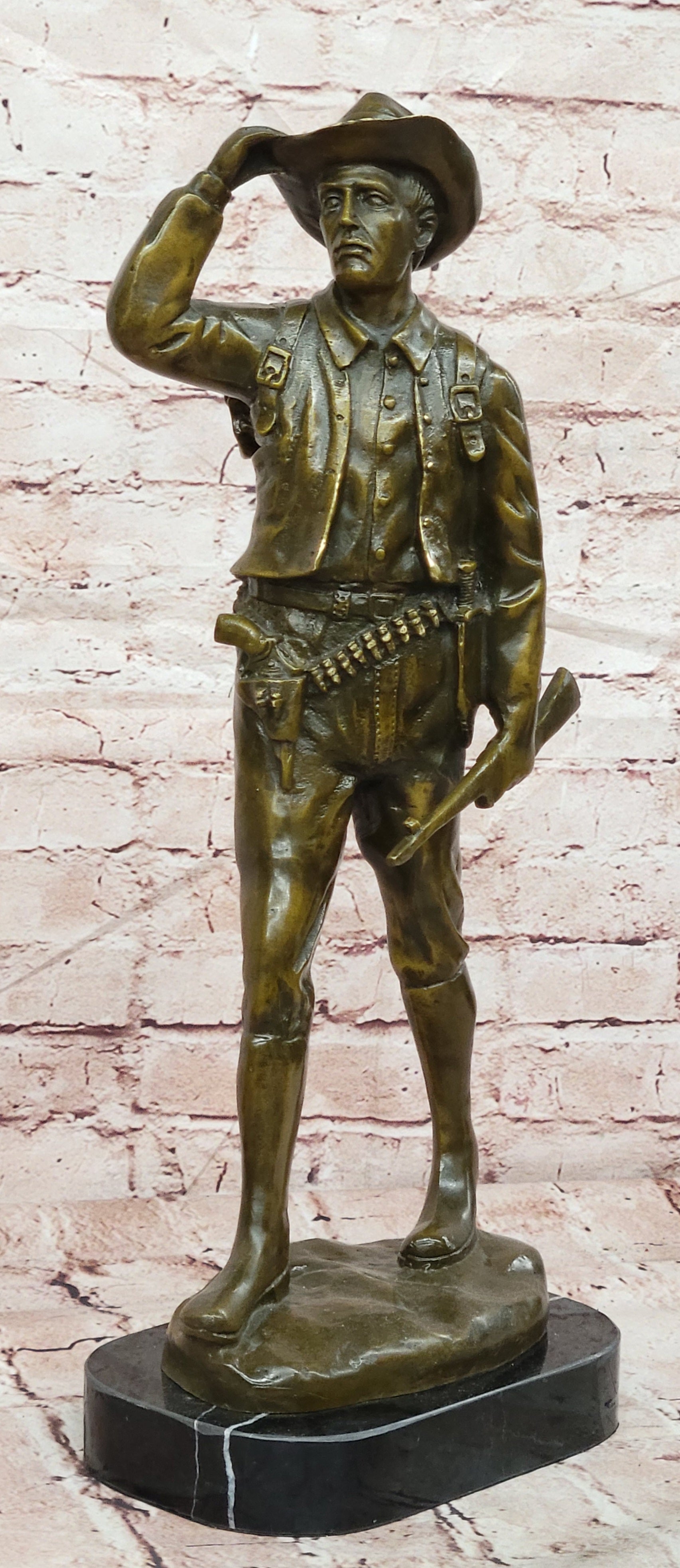 Mavchi Bronze Western Outlaw Statue Jesse James Fine Art Collectible Decor