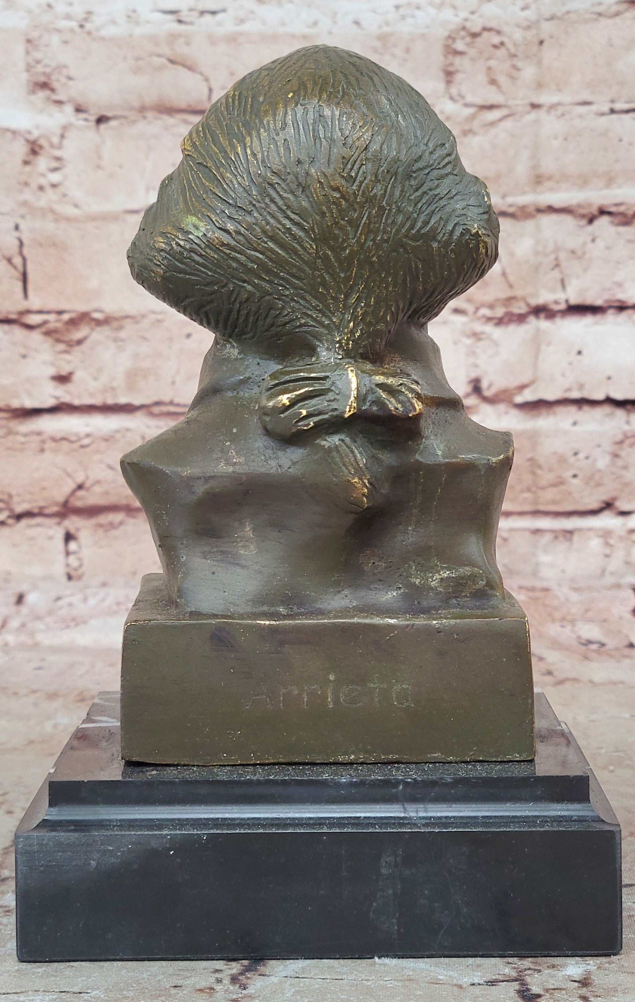 Bronze George Washington Bust Statue Historical Home Office Decoration Cold Cast Collectible