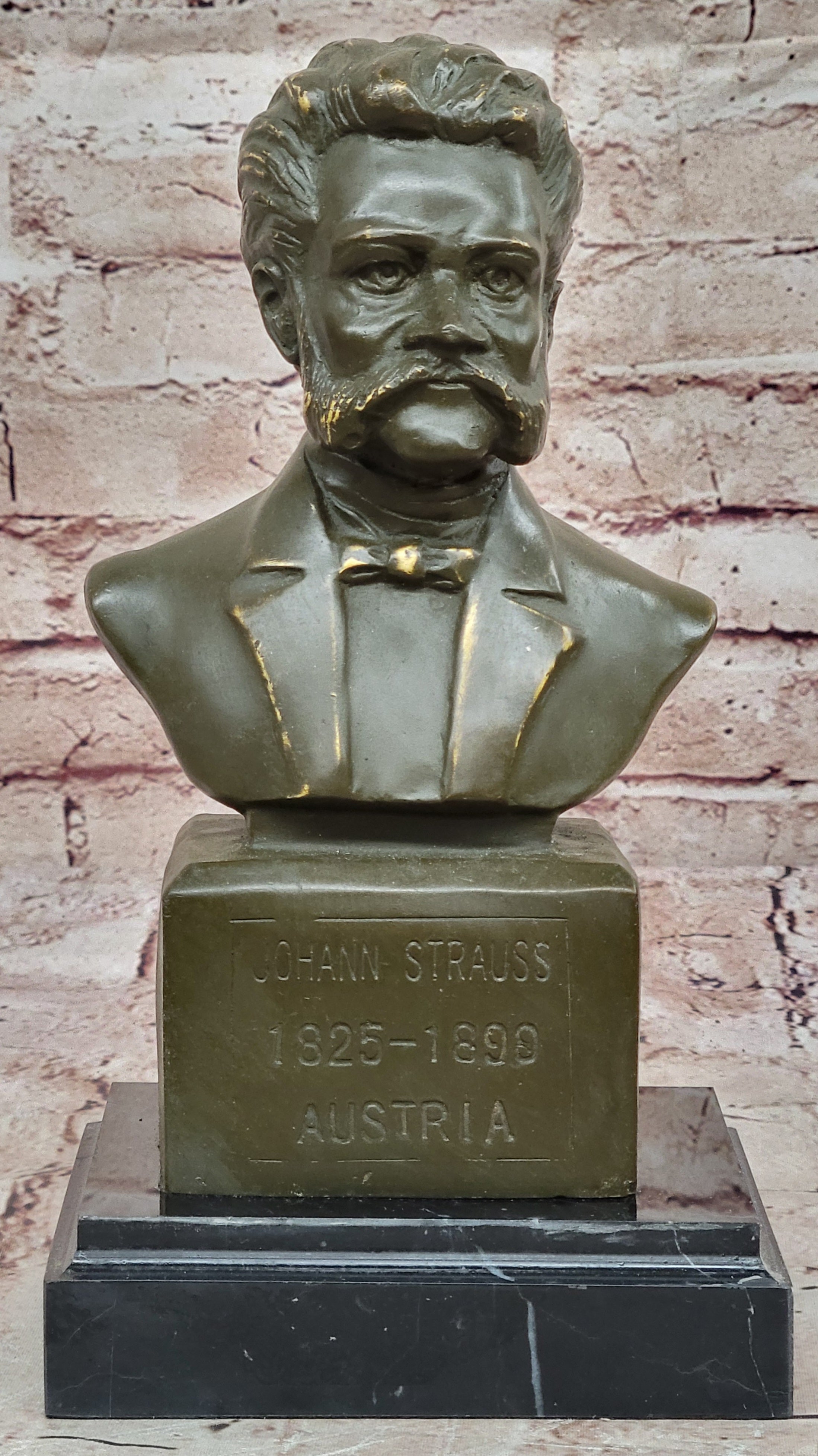 Bronze Statue Sculpture of Johann Strauss Classical Music Icon Western Art Decor