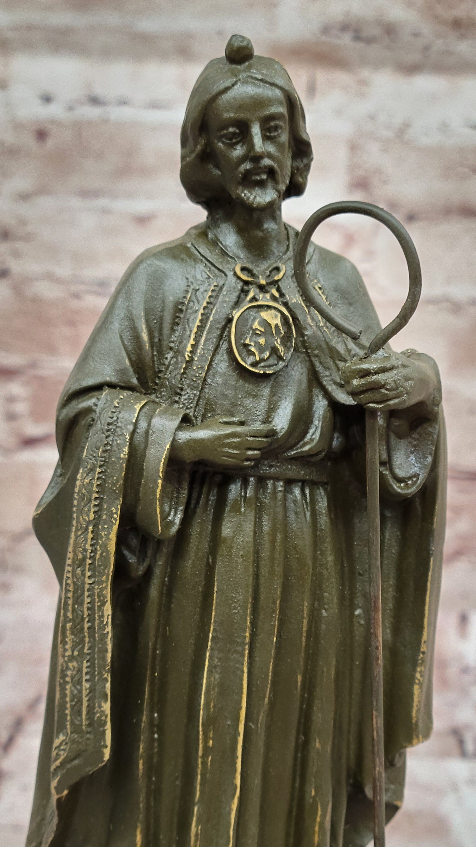 Authentic Bronze Saint Joseph Statue – Handcrafted Religious Decor for Home or Sanctuary