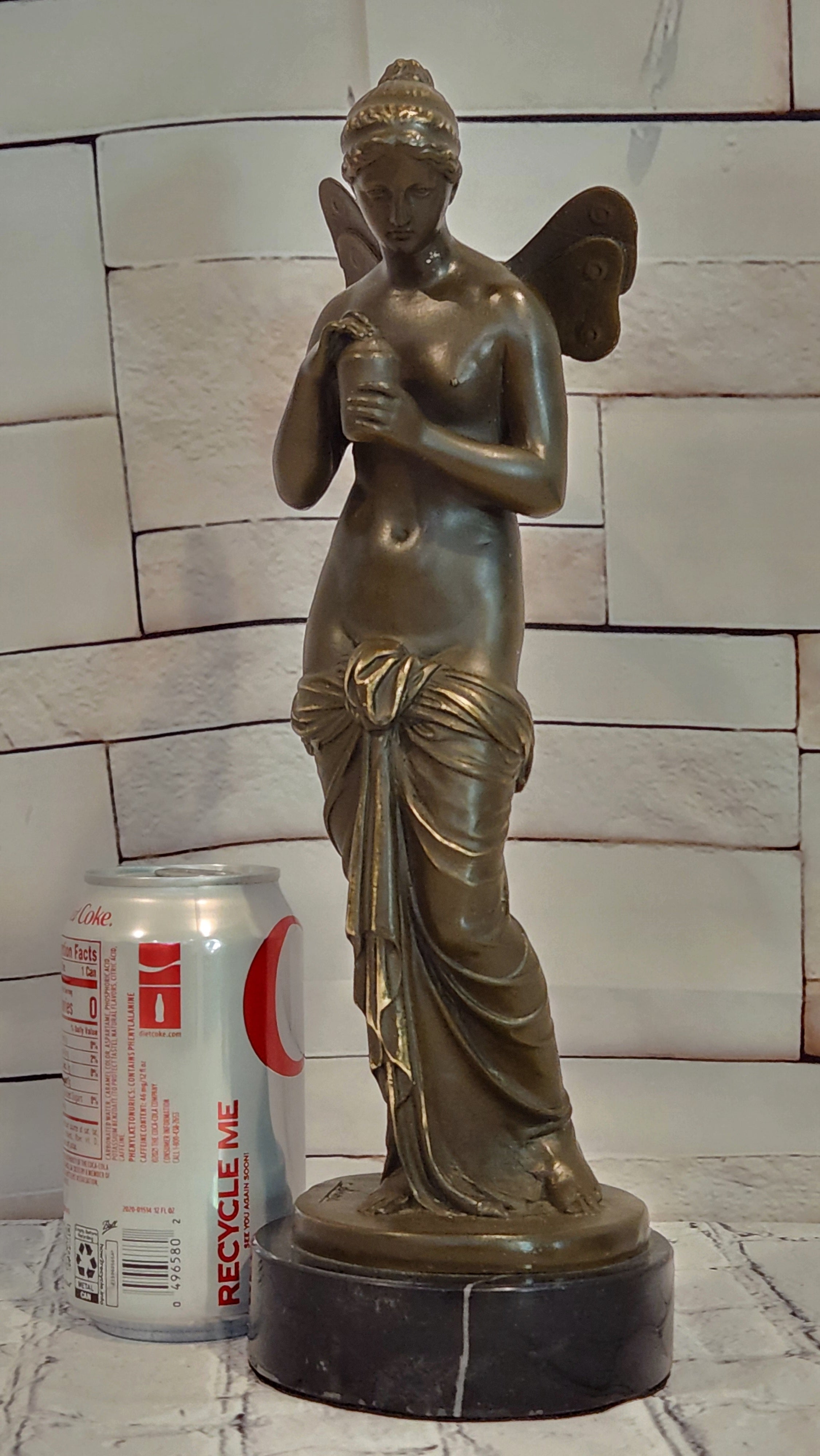 Bronze Psyche Sculpture by Annie Greek Mythology Maiden Fine Art Statue
